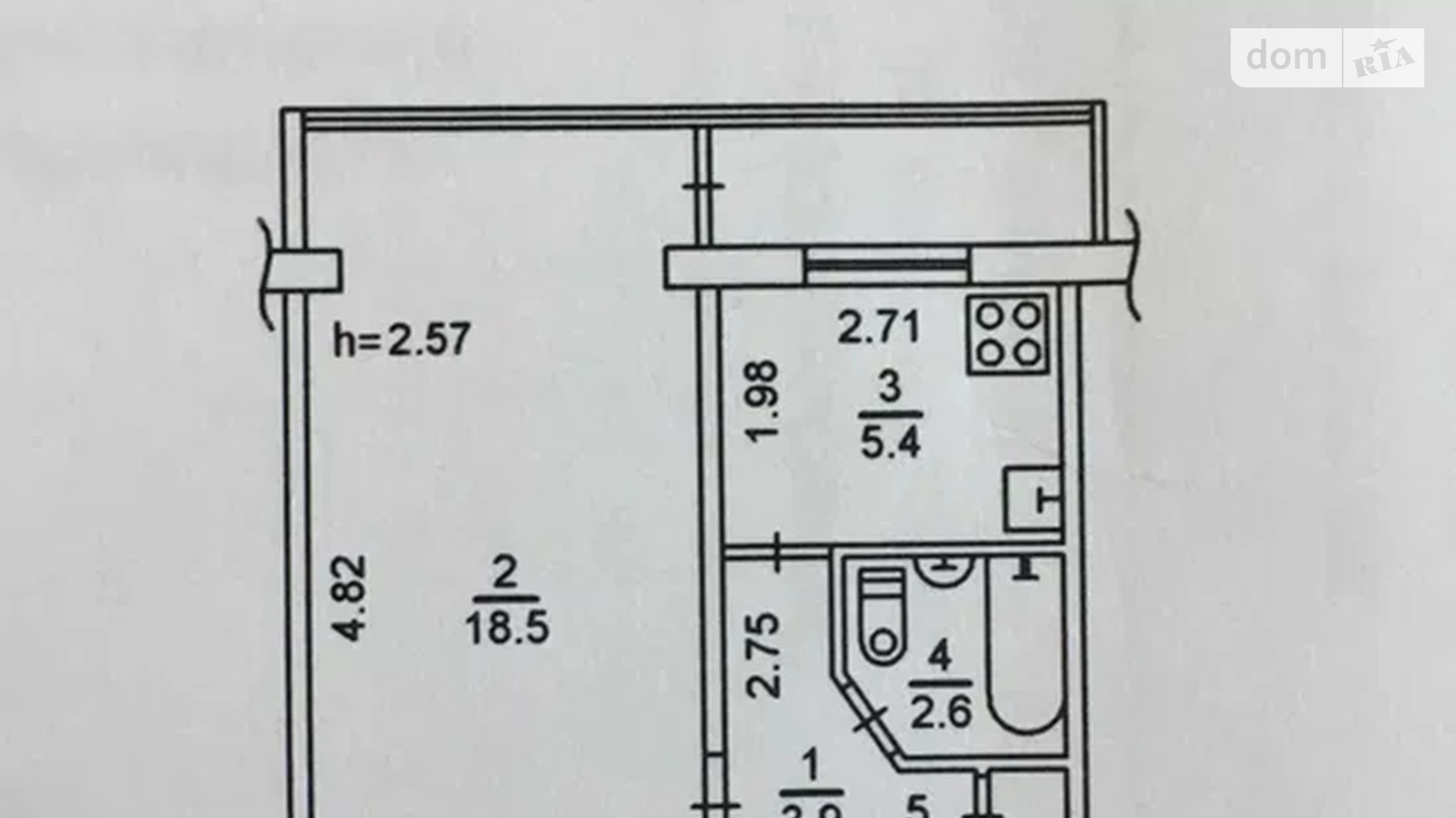 Продается 1-комнатная квартира 34 кв. м в Киеве, ул. Шолом-Алейхема, 20 - фото 4