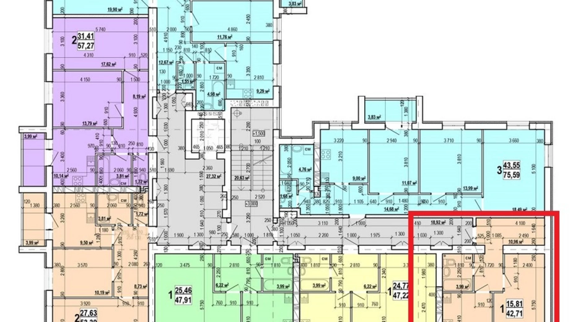 Продается 1-комнатная квартира 43 кв. м в Харькове, ул. Мира, 47 - фото 5