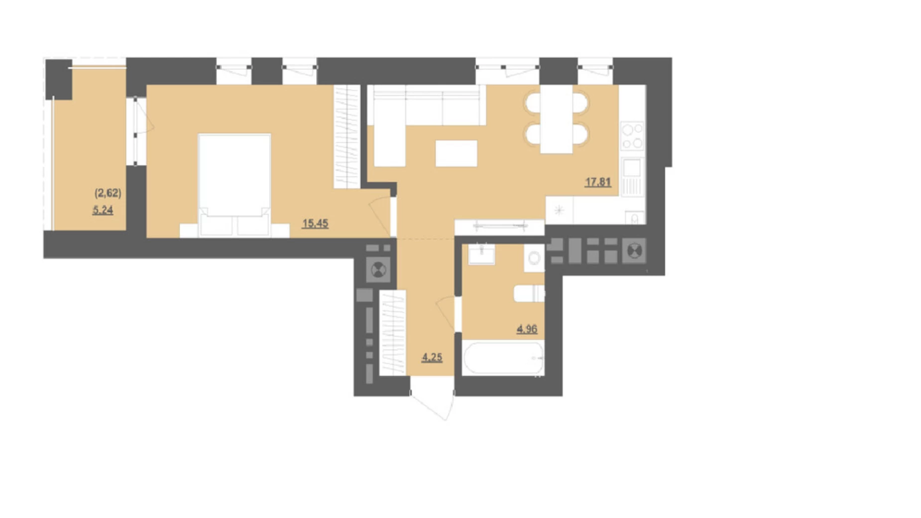 Продается 1-комнатная квартира 38.56 кв. м в Пустомытах, ул. Садовая - фото 2