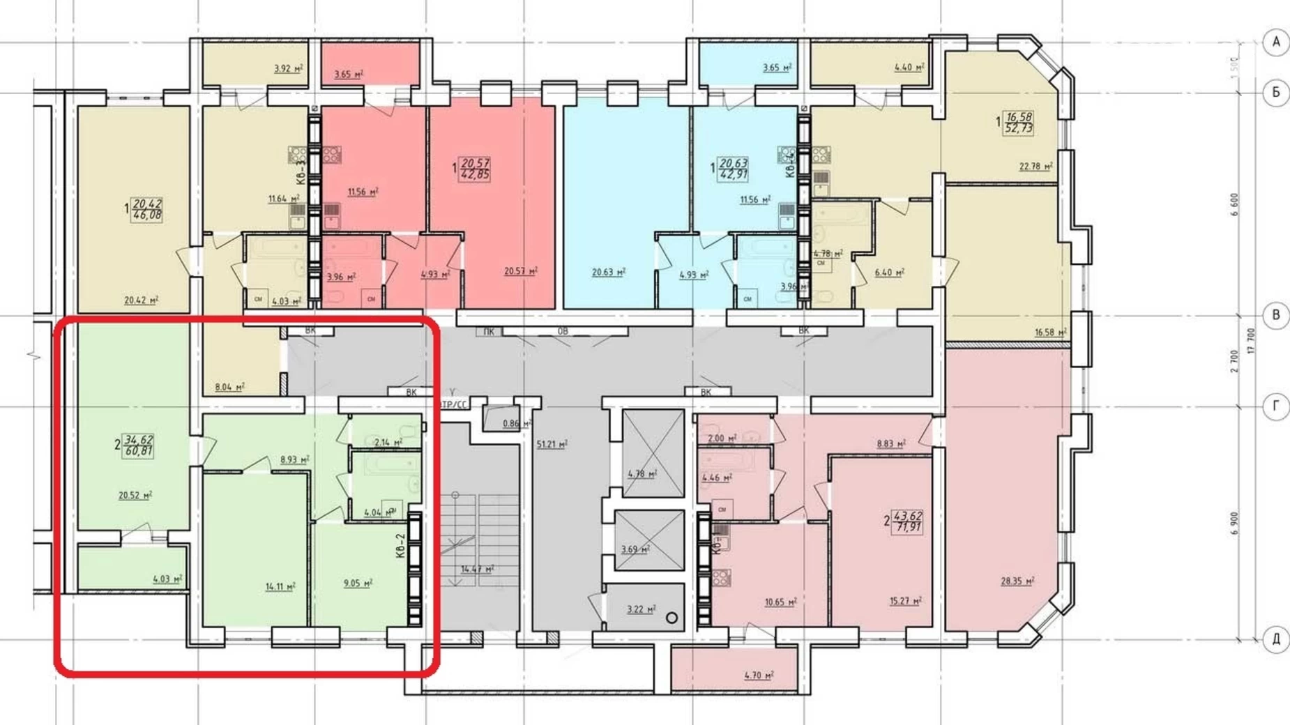 Продається 2-кімнатна квартира 61 кв. м у Харкові, цена: 39000 $ - фото 2