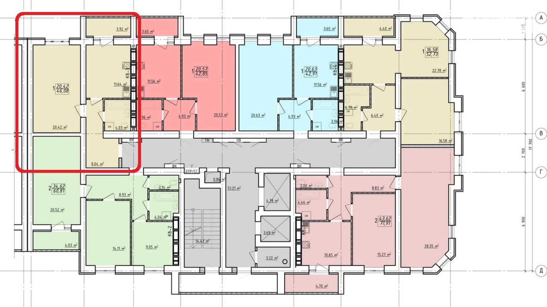 Продается 1-комнатная квартира 46 кв. м в Харькове, ул. Заливная, 12 - фото 2