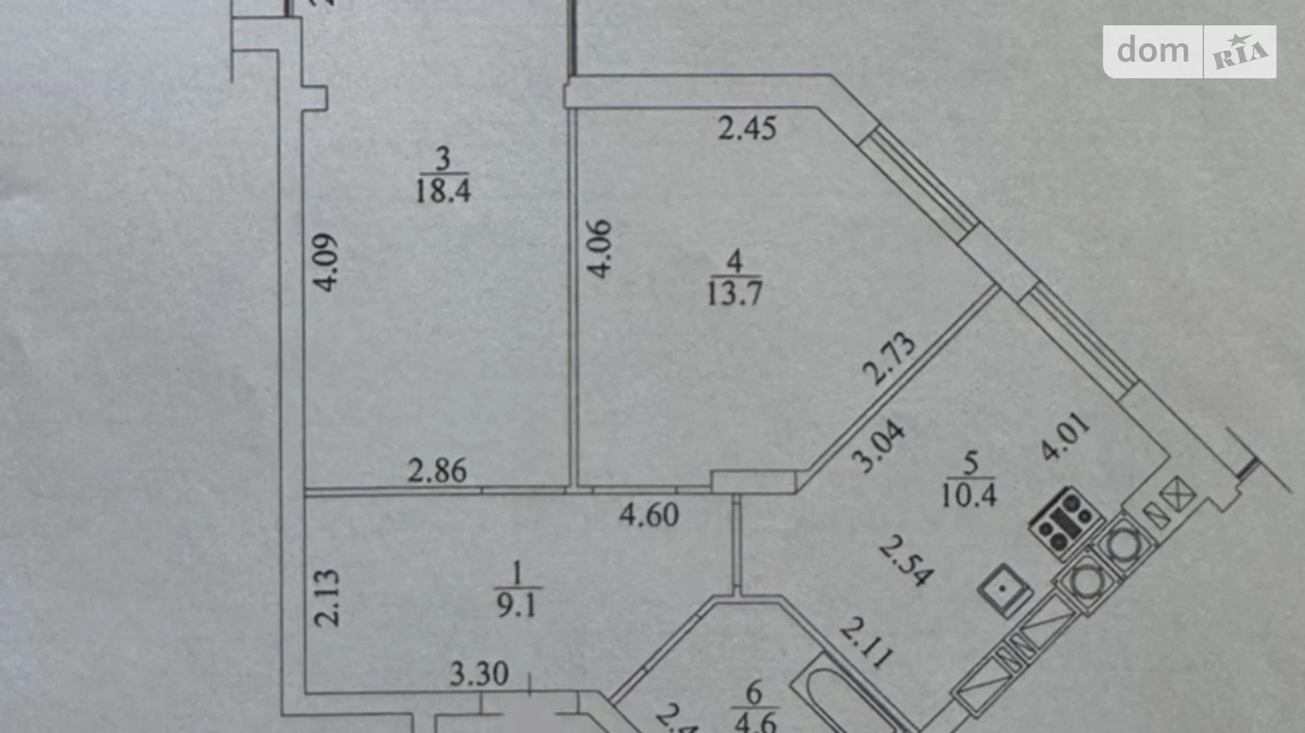 Продается 2-комнатная квартира 56 кв. м в Гостомеле, ул. Прорезная, 5 - фото 2
