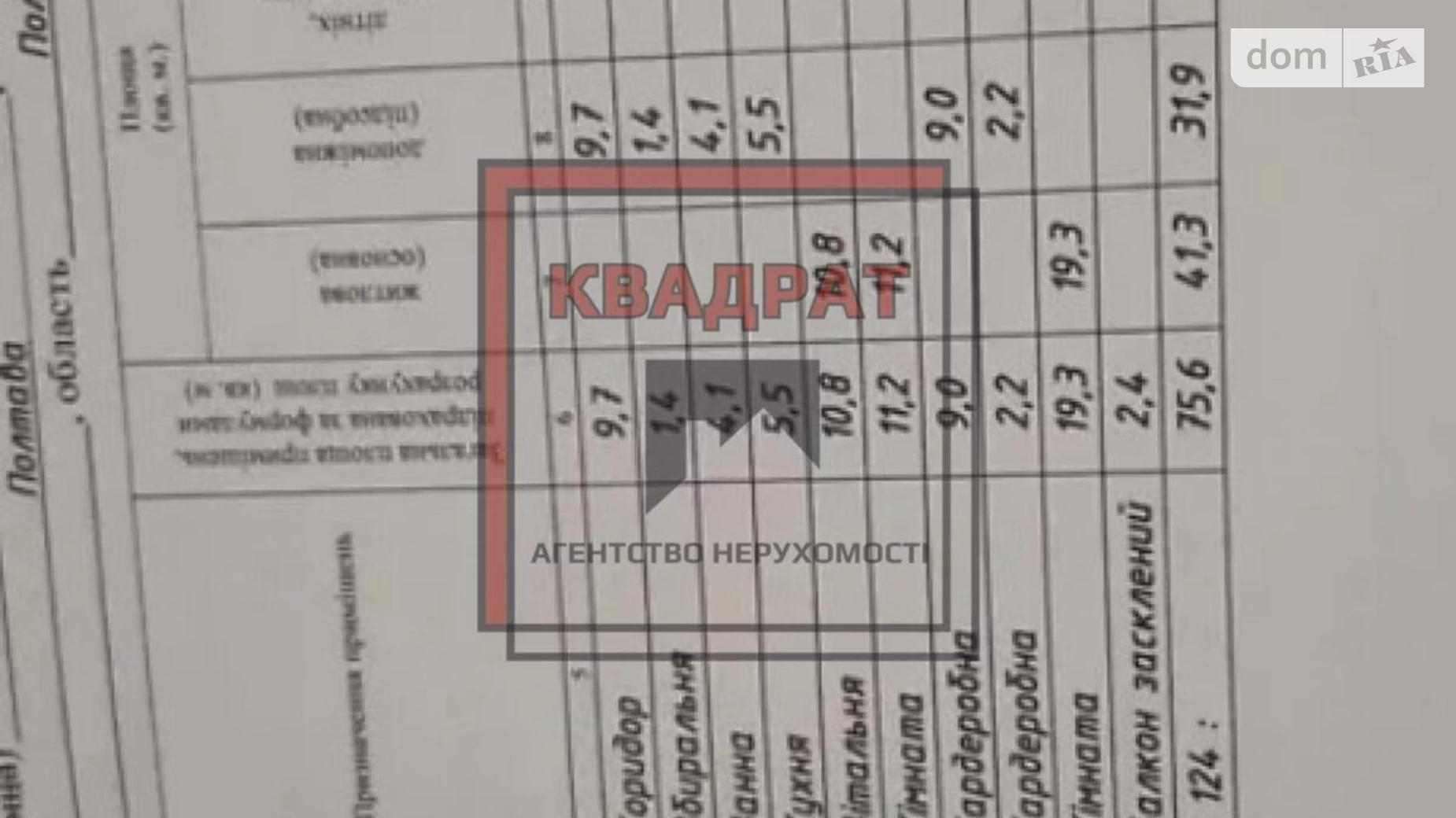 Продается 3-комнатная квартира 75.6 кв. м в Полтаве, пер. Клубный - фото 4