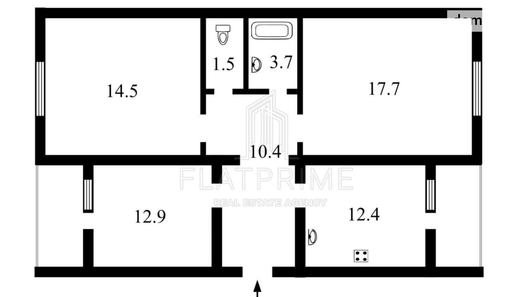 Продается 3-комнатная квартира 76.4 кв. м в Киеве, ул. Сергeя Данченко, 28Б - фото 4