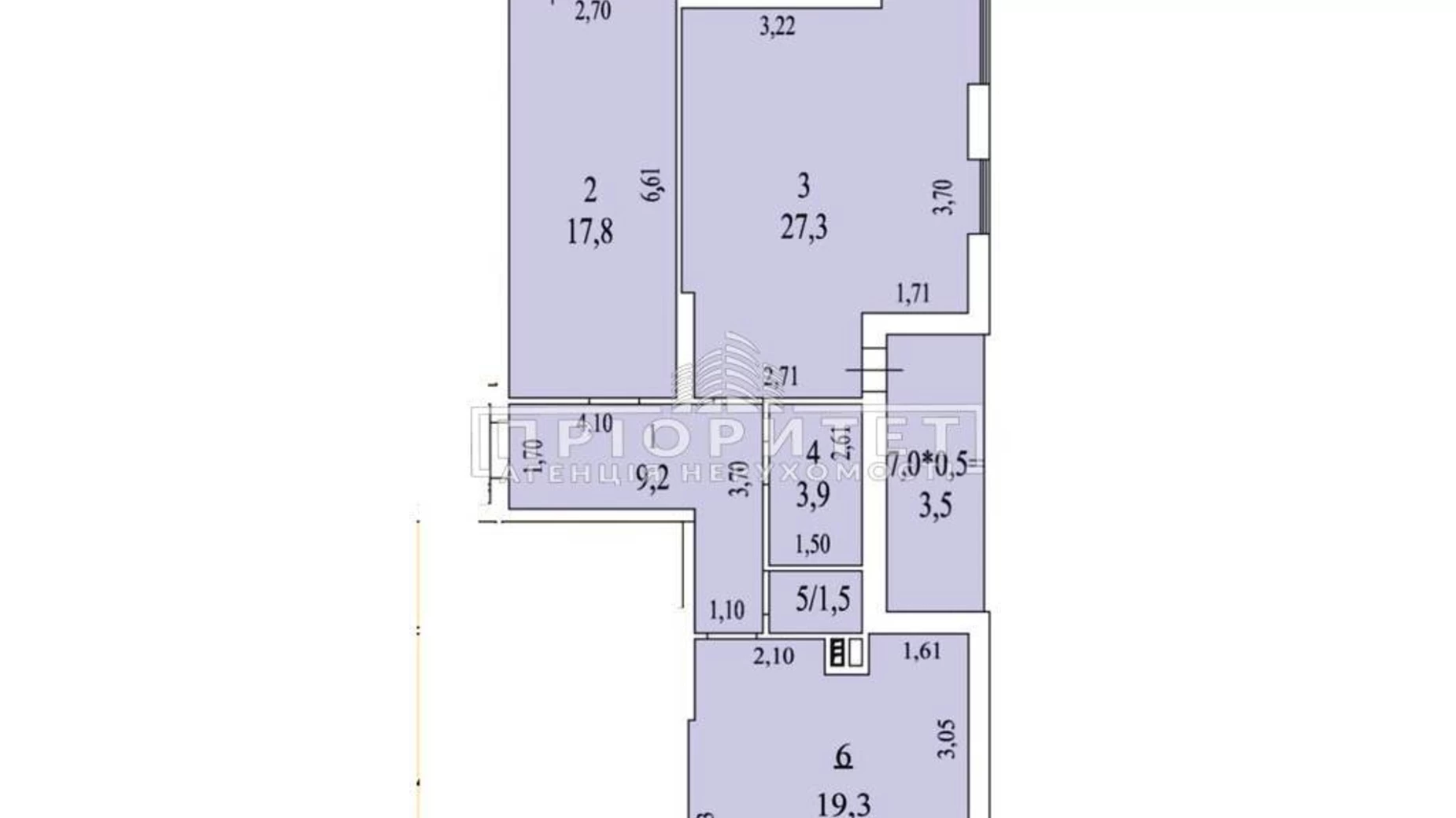 Продається 2-кімнатна квартира 86.2 кв. м у Одесі, вул. Новаторів - фото 4