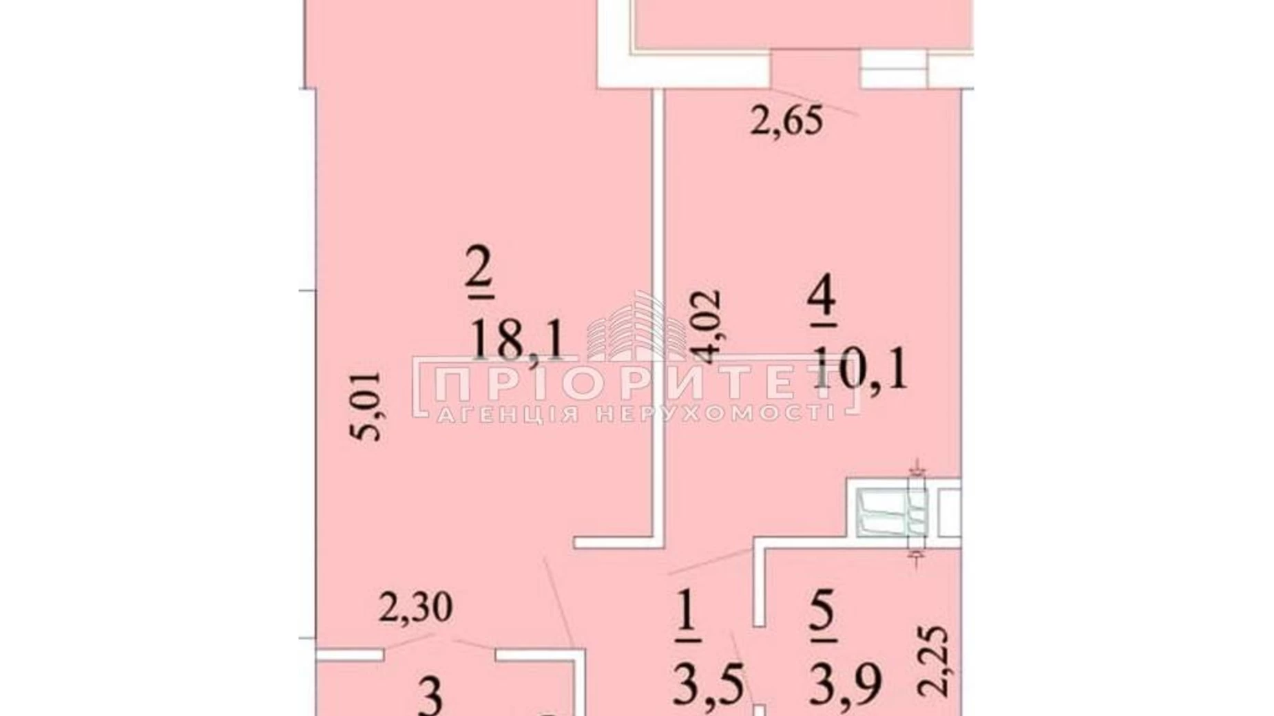 Продається 1-кімнатна квартира 40.6 кв. м у Одесі, вул. Новаторів - фото 2