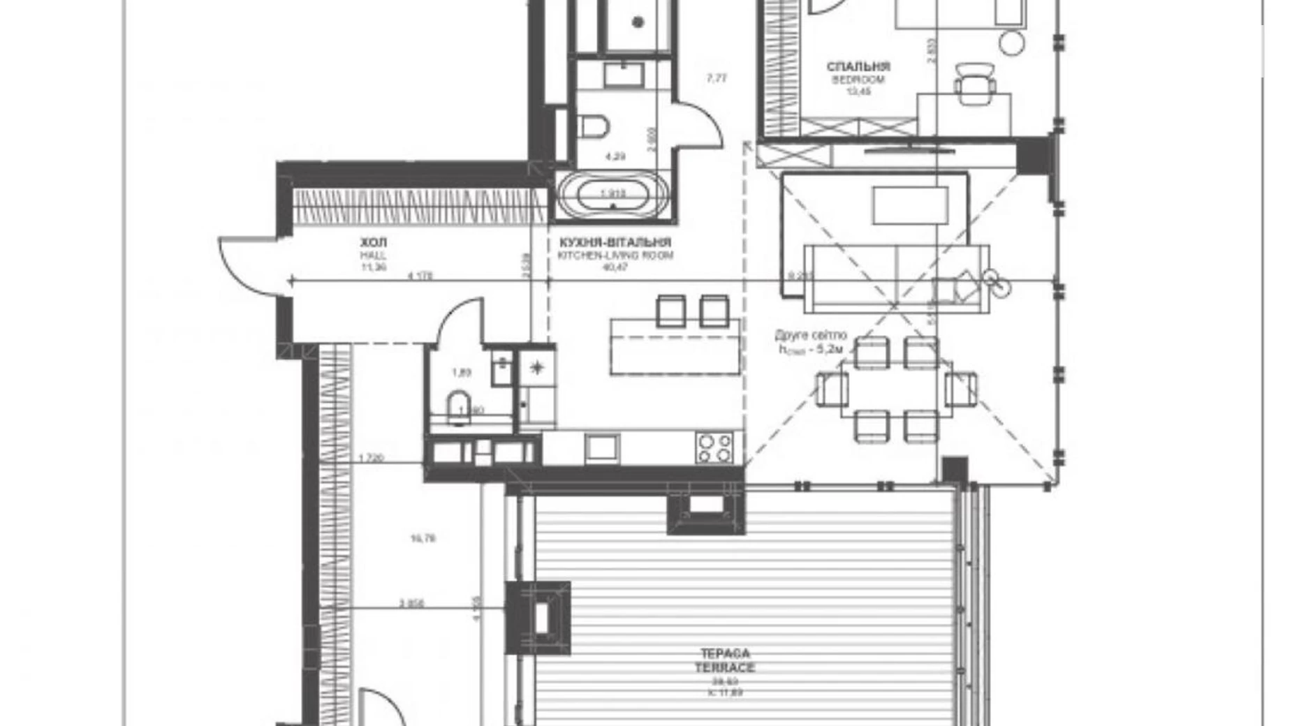 Продается 2-комнатная квартира 192.2 кв. м в Киеве, ул. Василия Тютюнника, 39 - фото 2