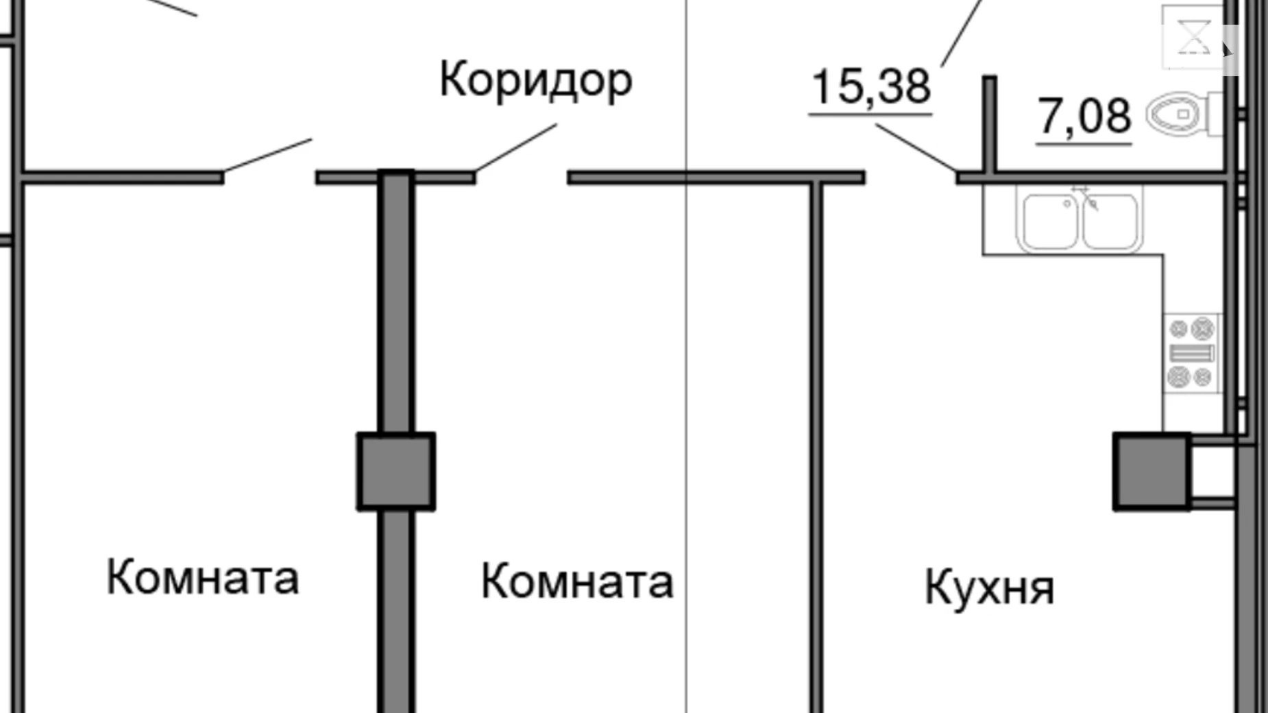 Продається 2-кімнатна квартира 133 кв. м у Одесі, пров. Морехідний, 2А - фото 4