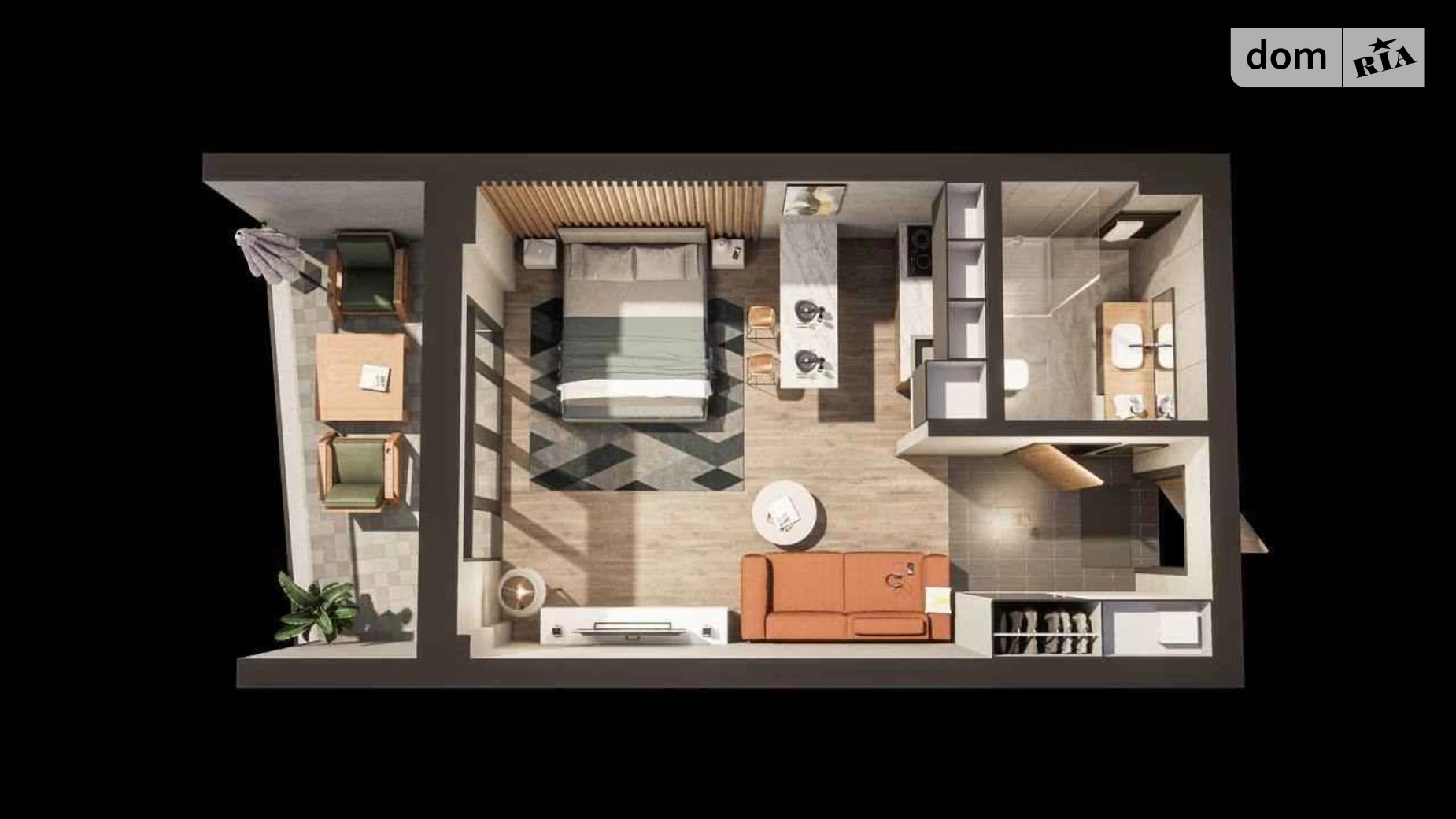 Продается 2-комнатная квартира 35 кв. м в, цена: 94500 $ - фото 2