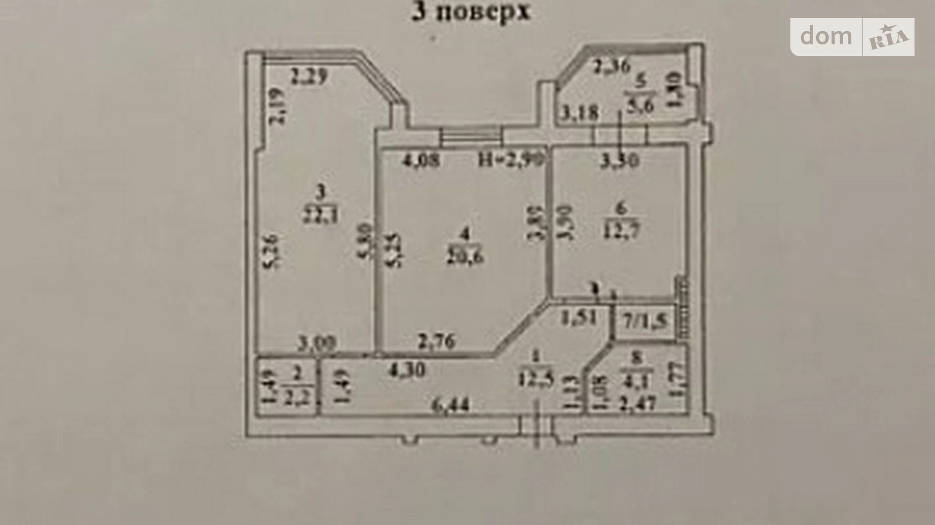Продается 2-комнатная квартира 81.3 кв. м в Одессе, ул. Добровольцев(Маршала Говорова), 10Д - фото 2