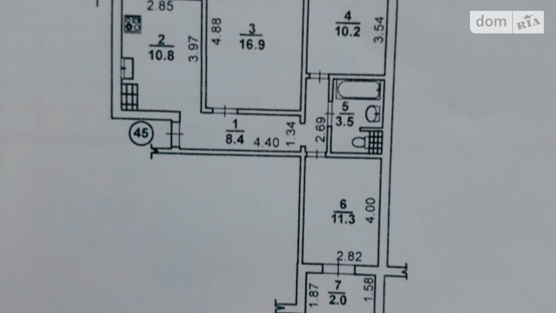 Продается 3-комнатная квартира 64 кв. м в Николаеве, ул. Лазурная, 6Б - фото 2