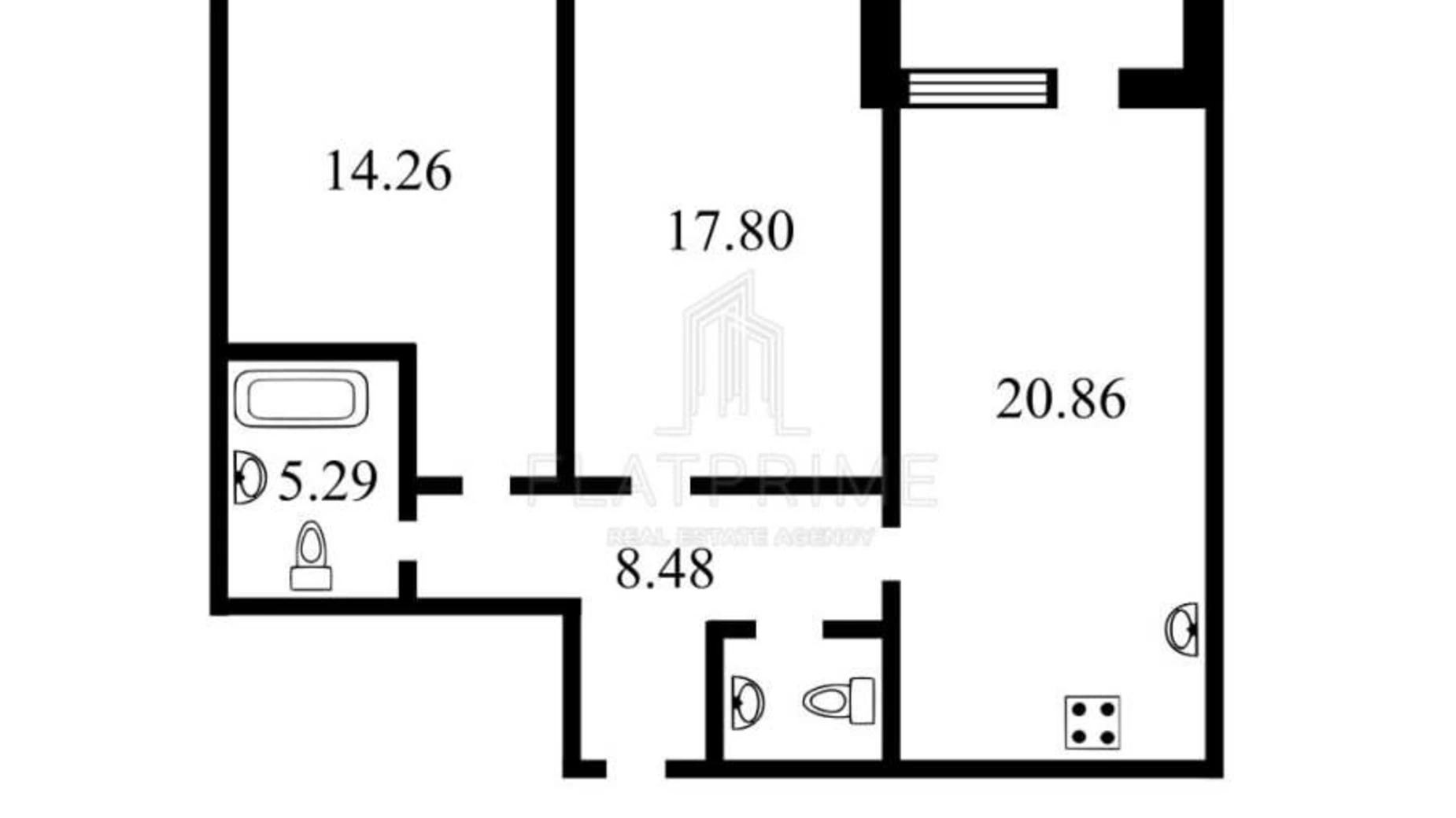 Продается 2-комнатная квартира 72 кв. м в Киеве, Крепостной(Тверской) туп., 7В - фото 3