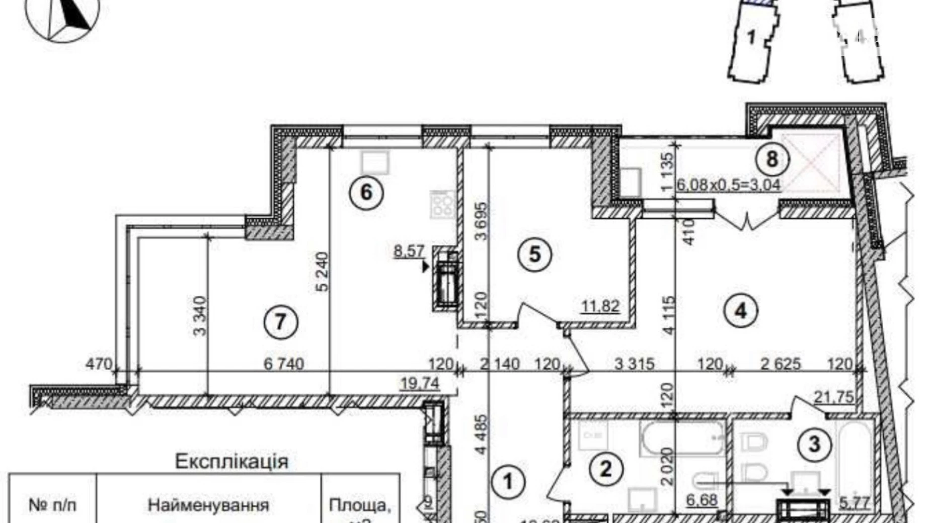 Продається 3-кімнатна квартира 88.7 кв. м у Києві, просп. Берестейський(Перемоги), 42А - фото 3