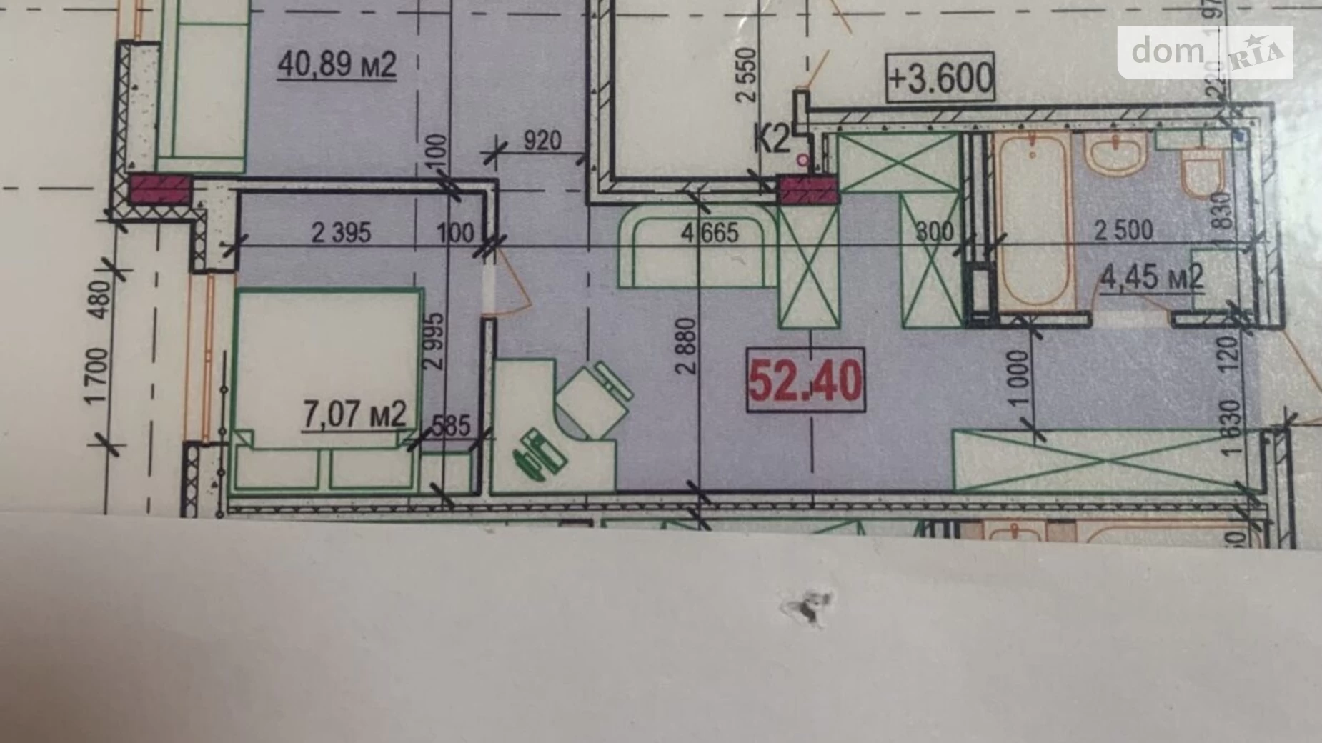 Продається 1-кімнатна квартира 52.4 кв. м у Вінниці, вул. Івана Богуна - фото 2