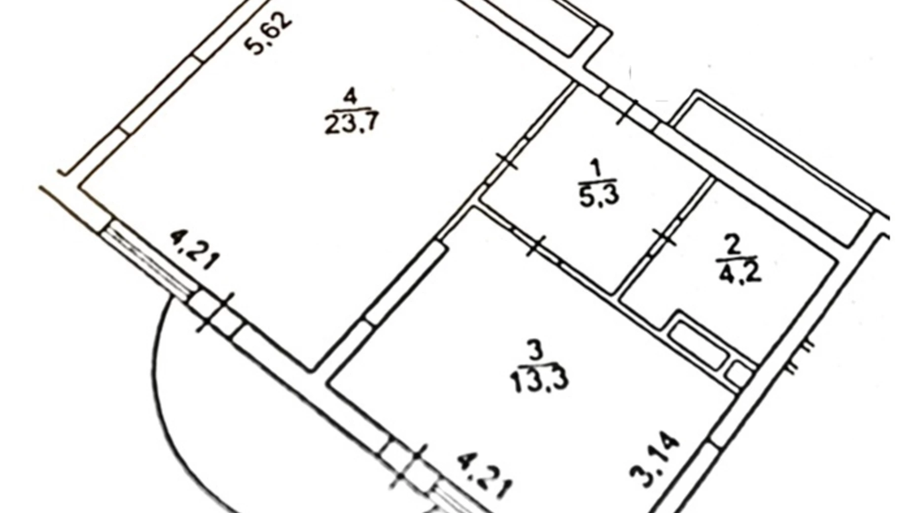 Продается 1-комнатная квартира 48 кв. м в Киеве, ул. Василия Симоненко - фото 5