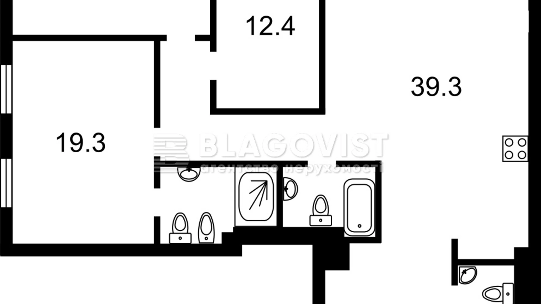 Продается 3-комнатная квартира 123 кв. м в Киеве, ул. Василия Тютюнника, 39/2 - фото 2