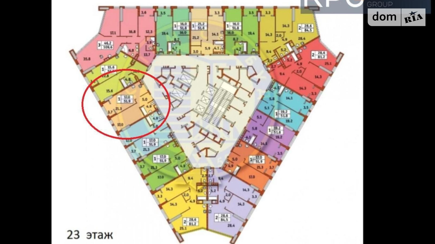 Продається 1-кімнатна квартира 52.4 кв. м у Києві, просп. Берестейський(Перемоги), 11 корпус 1 - фото 4