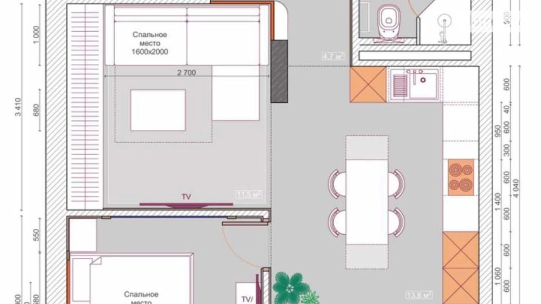 Продается 2-комнатная квартира 50 кв. м в Киеве, ул. Щекавицкая, 46 - фото 4