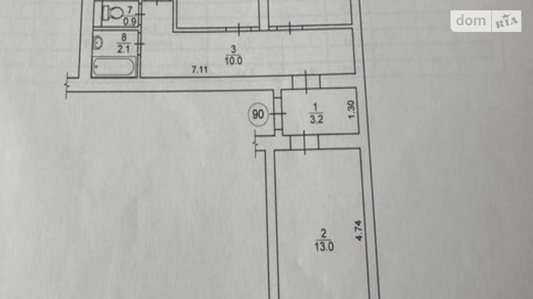 Продається 3-кімнатна квартира 54.5 кв. м у Києві, вул. Вавилових, 13А - фото 5
