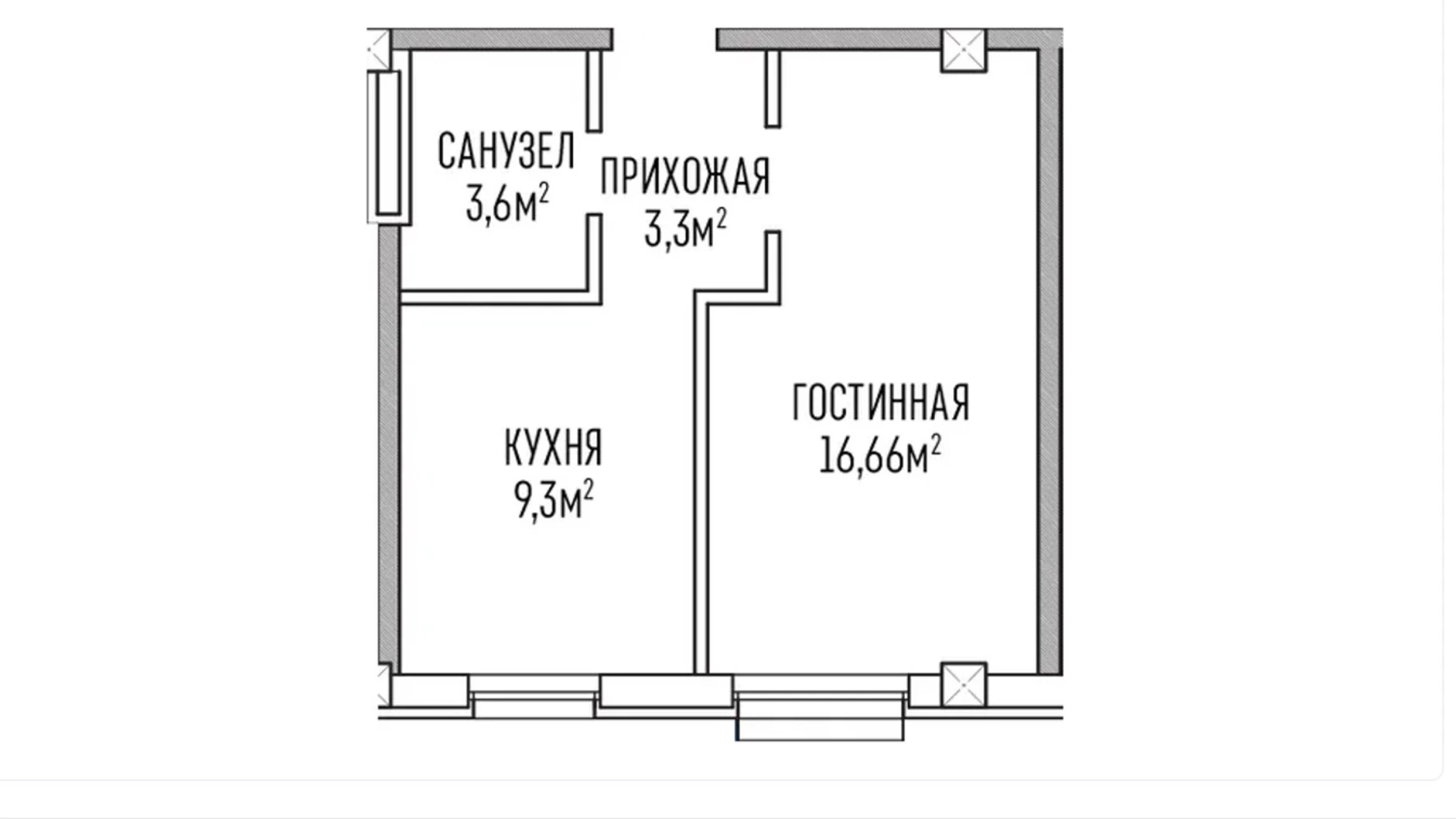 Продається 1-кімнатна квартира 31.8 кв. м у Києві, вул. Дмитра Луценка(Крейсера "Аврора"), 2Г - фото 5