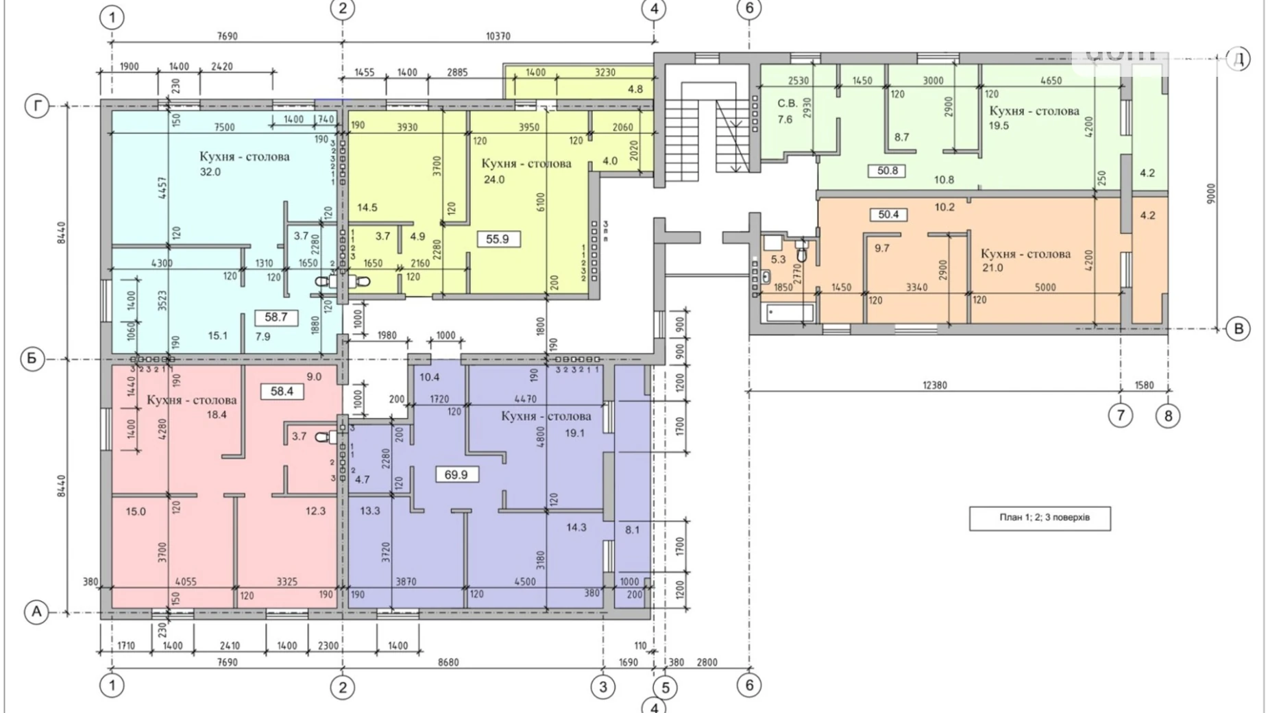 Продається 2-кімнатна квартира 57.4 кв. м у Петрикові, вул. Лесі Українки, 4 - фото 5