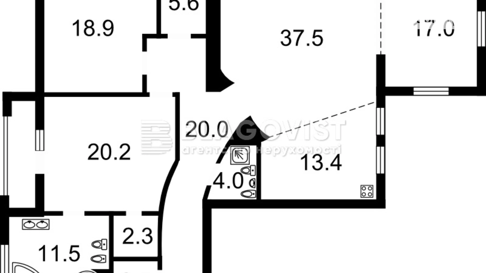 Продается 3-комнатная квартира 155 кв. м в Киеве, ул. Панаса Мирного, 10 - фото 3