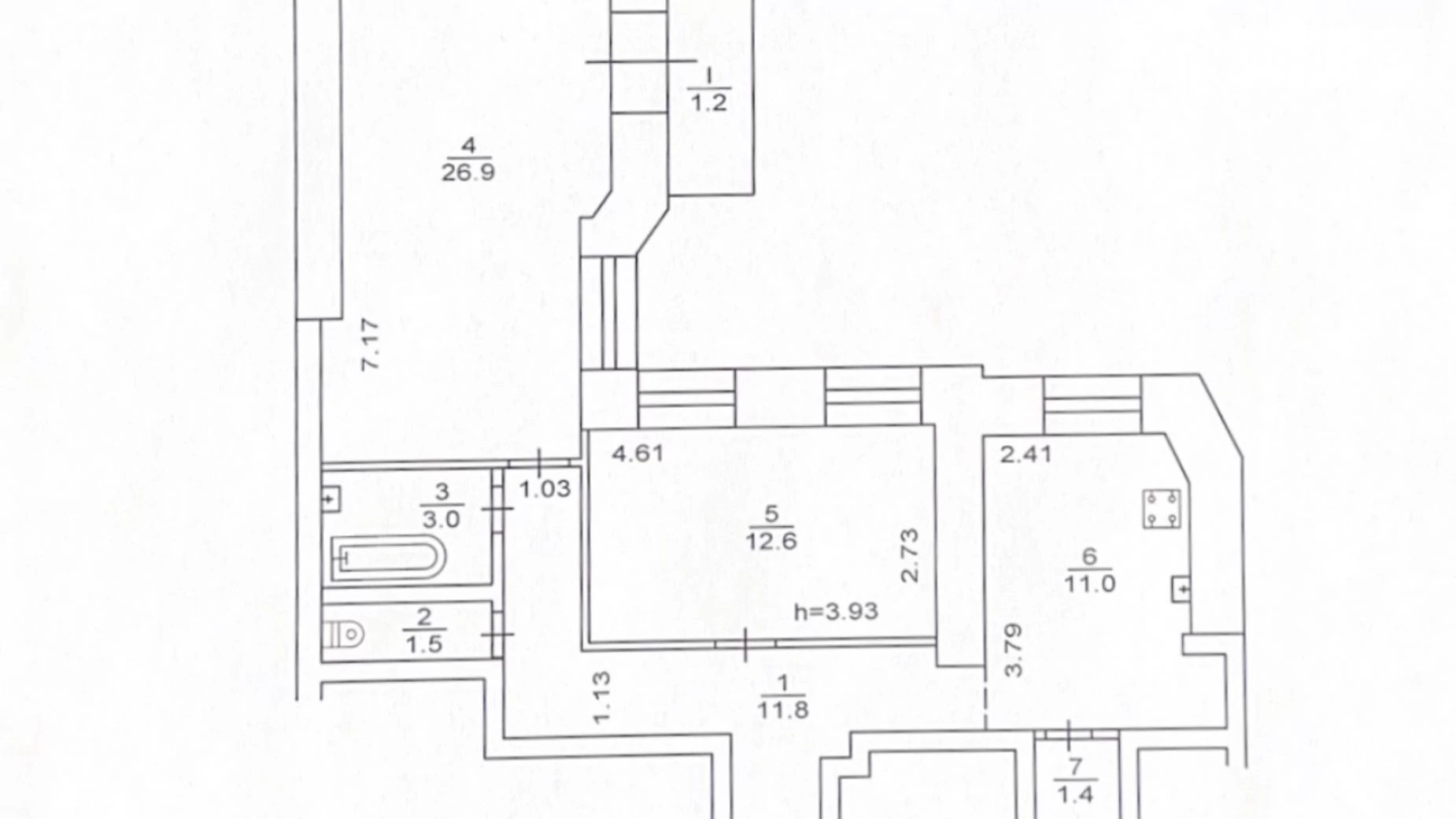 Продается 2-комнатная квартира 69.4 кв. м в Киеве, пер. Чеховский, 11 - фото 4