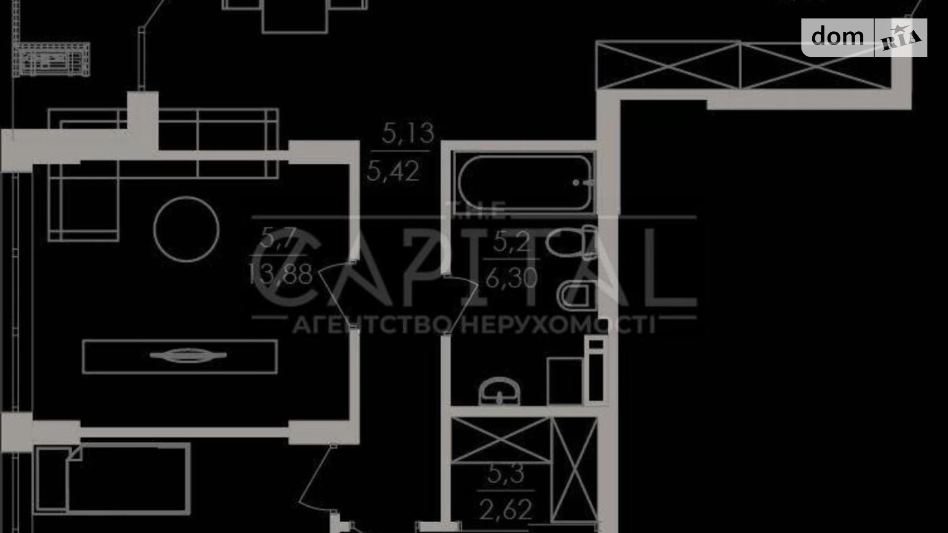 Продается 3-комнатная квартира 105 кв. м в Киеве, Крепостной(Тверской) туп., 7В - фото 5