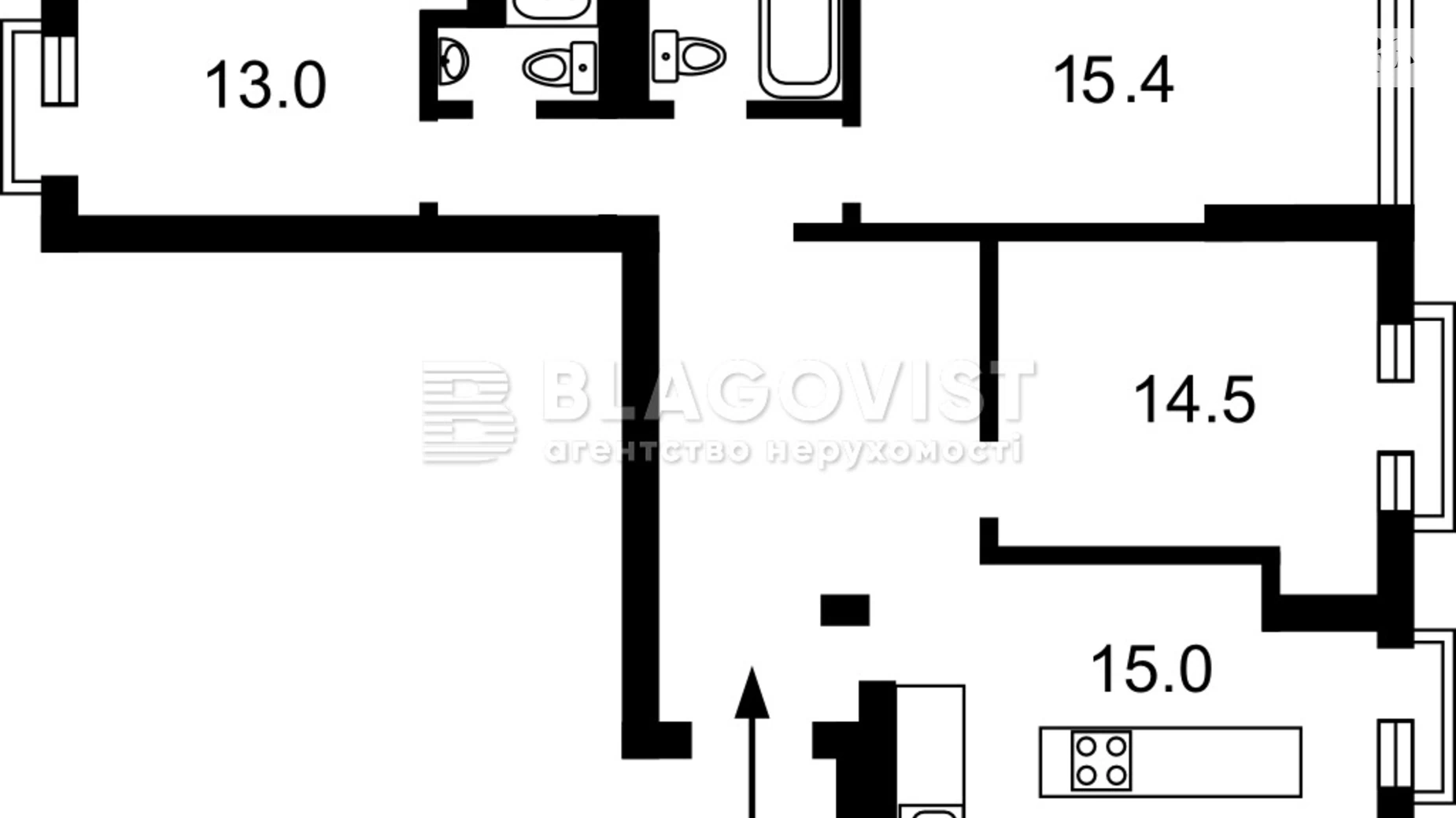 Продається 3-кімнатна квартира 85.8 кв. м у Києві, вул. Метрологічна, 15А - фото 2