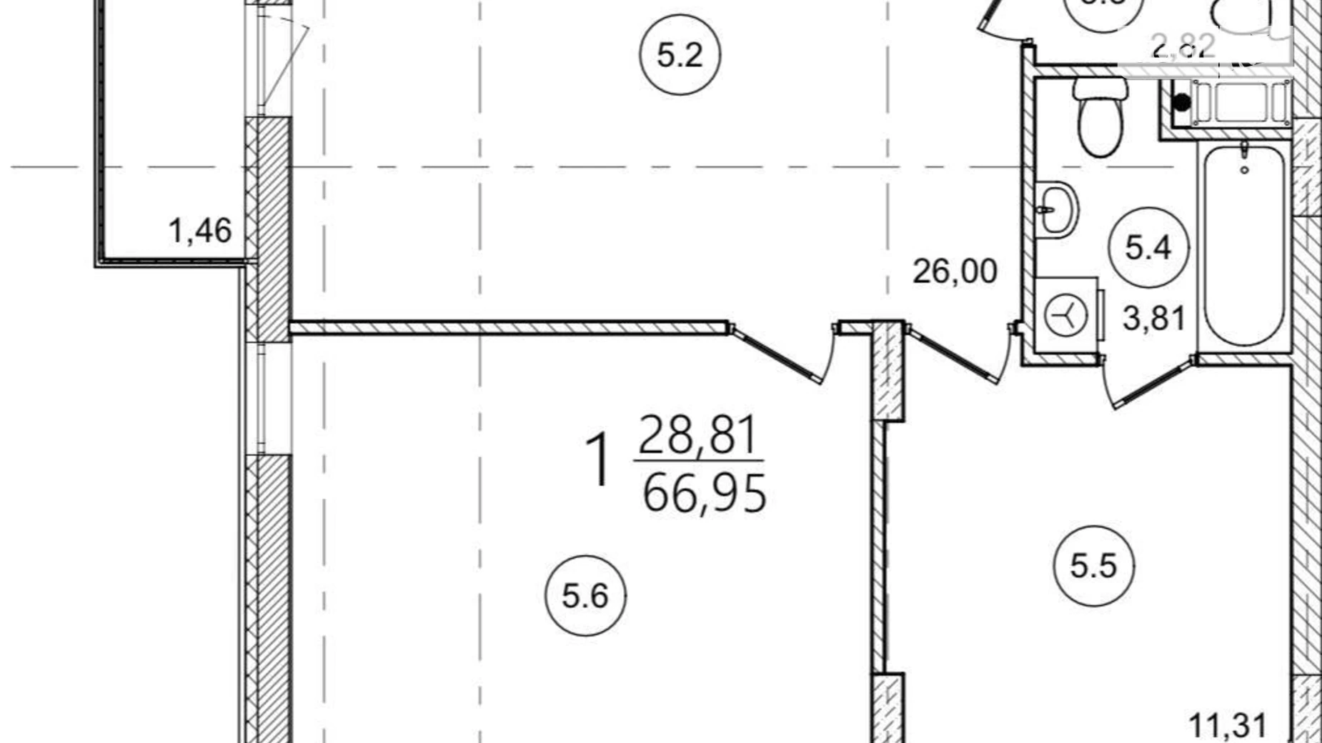 Продається 2-кімнатна квартира 68 кв. м у Львові, вул. Під Голоском, 16 - фото 4