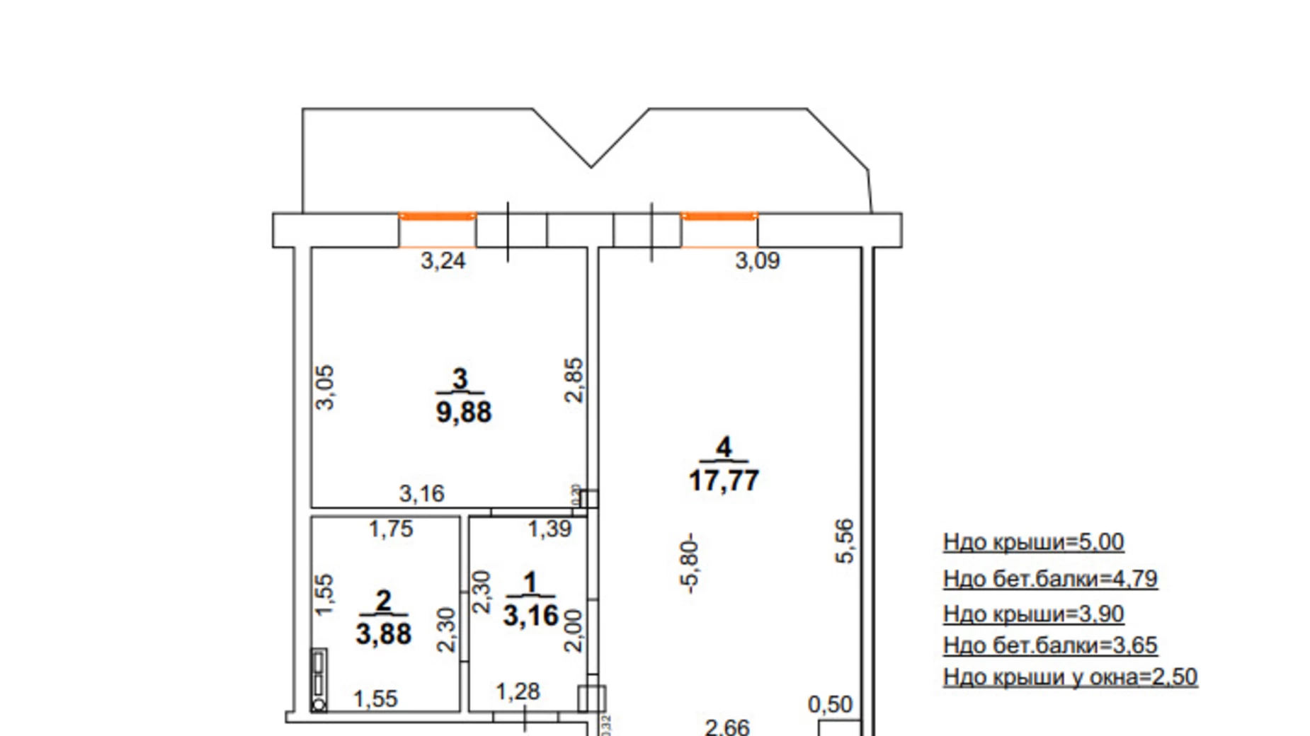 Продается 1-комнатная квартира 37.2 кв. м в Крыжановка, ул. Академика Сахарова, 11 - фото 3