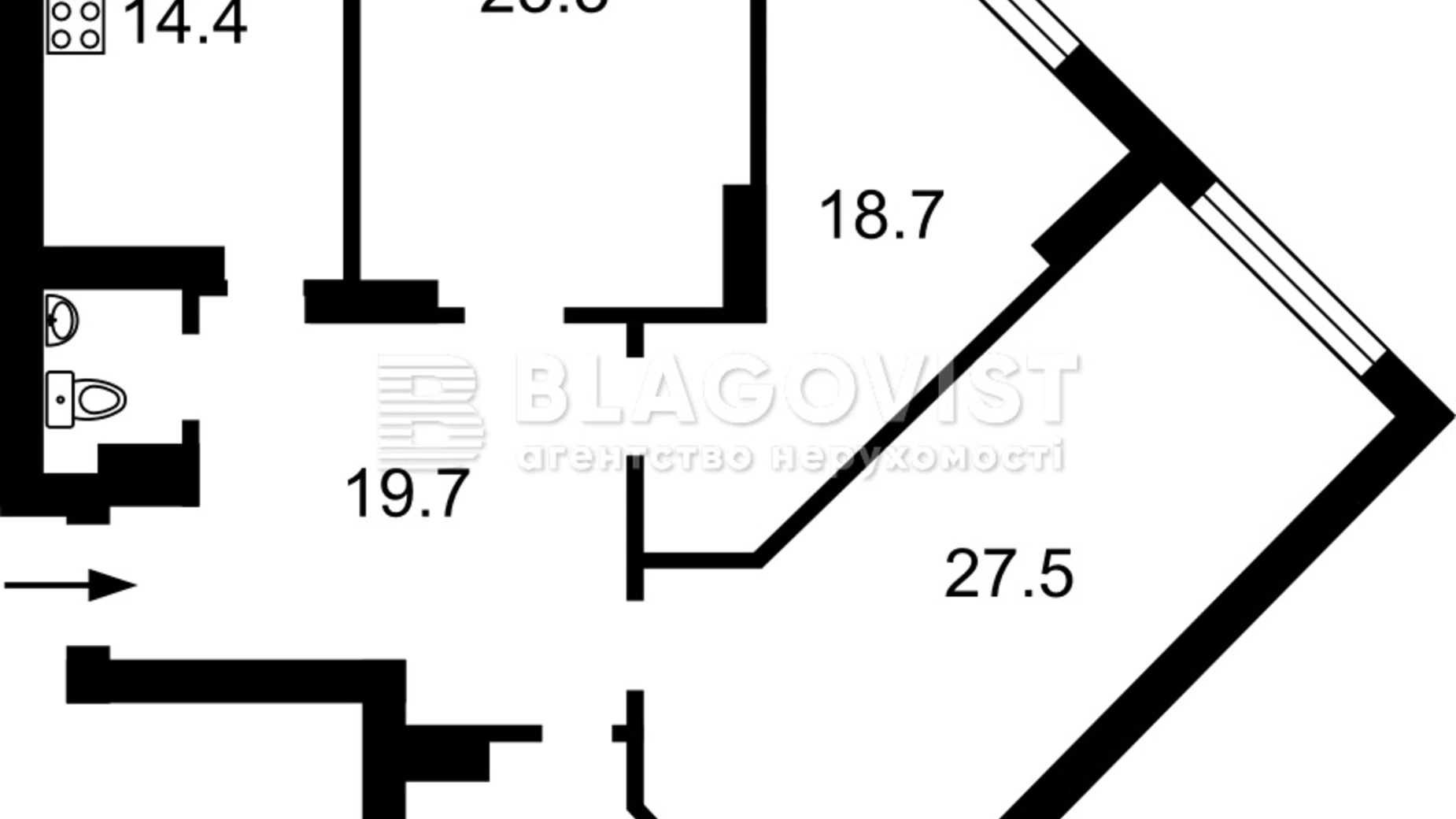 Продается 3-комнатная квартира 121.3 кв. м в Киеве, ул. Никольско-Слободская, 8 - фото 3