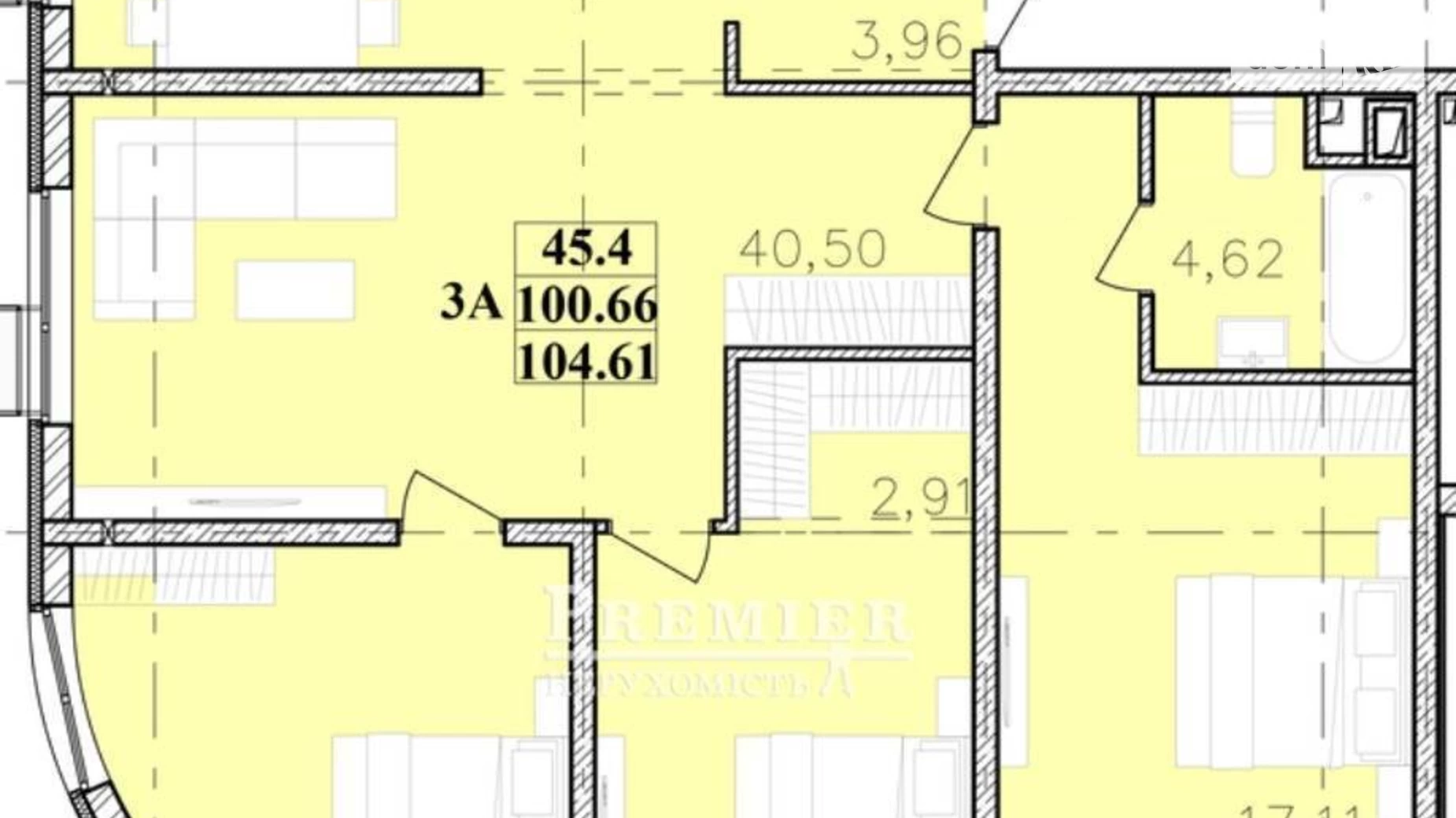 Продается 3-комнатная квартира 102 кв. м в Одессе, ул. Ивана Франко - фото 2