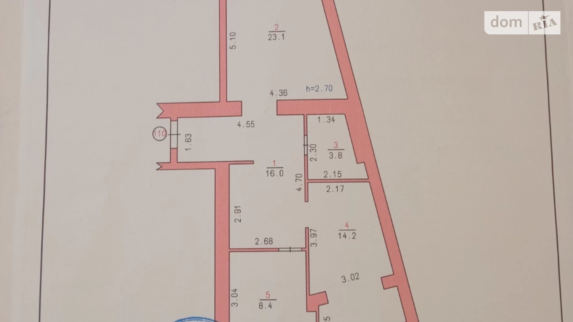 Продается 2-комнатная квартира 64 кв. м в Хмельницком, пер. Гетмана Мазепы(Красовского Маршала), 57 - фото 2