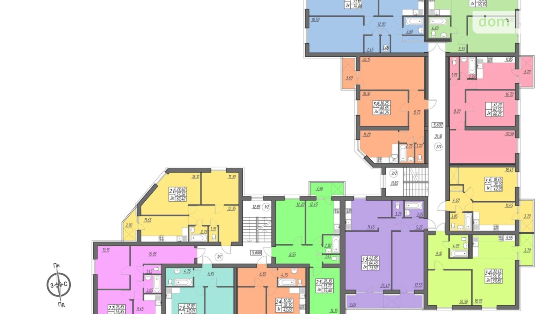 Продается 3-комнатная квартира 80 кв. м в Байковцах, ул. Солнечная, 19А - фото 2