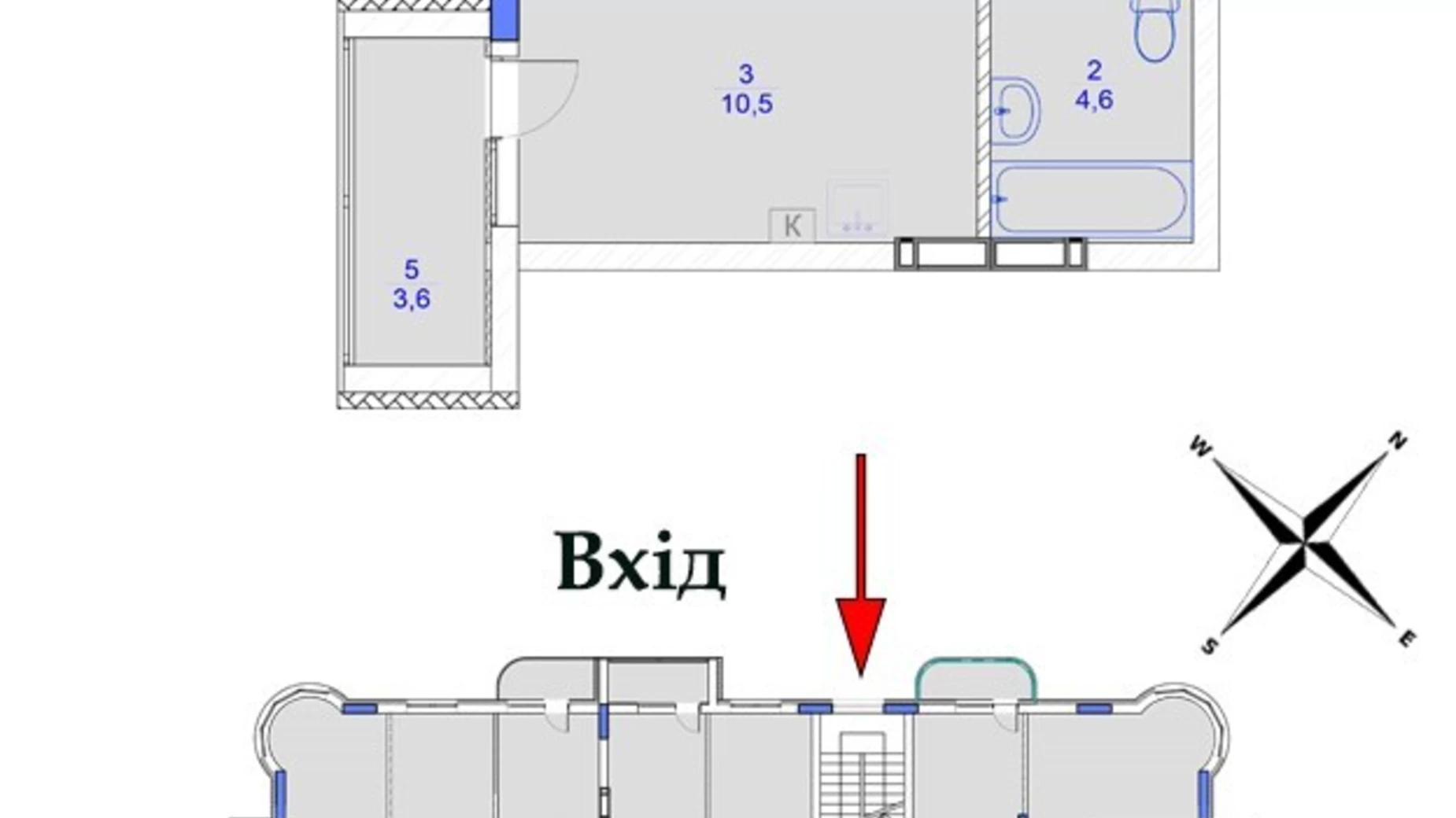 Продается 1-комнатная квартира 38.5 кв. м в Новоселках, ул. Молодежная, 5Б - фото 4