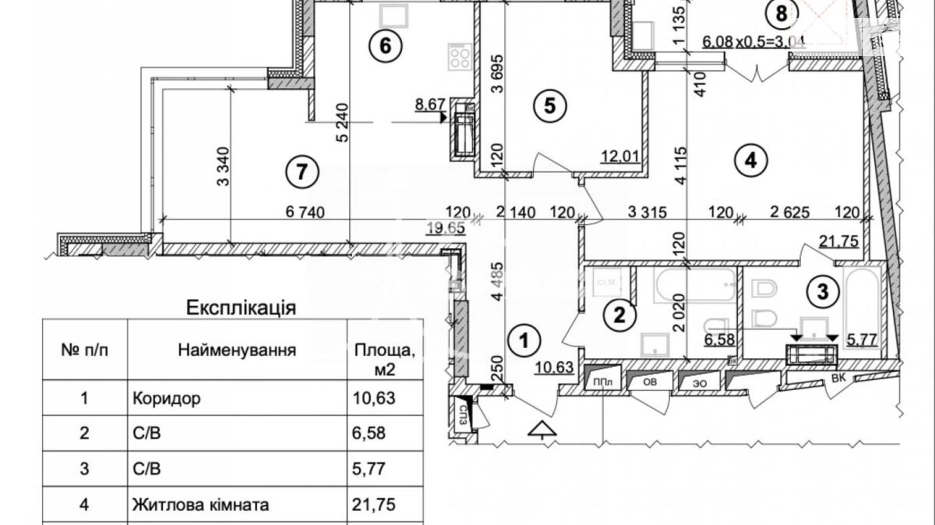 Продається 3-кімнатна квартира 88 кв. м у Києві, просп. Берестейський(Перемоги), 42А - фото 2