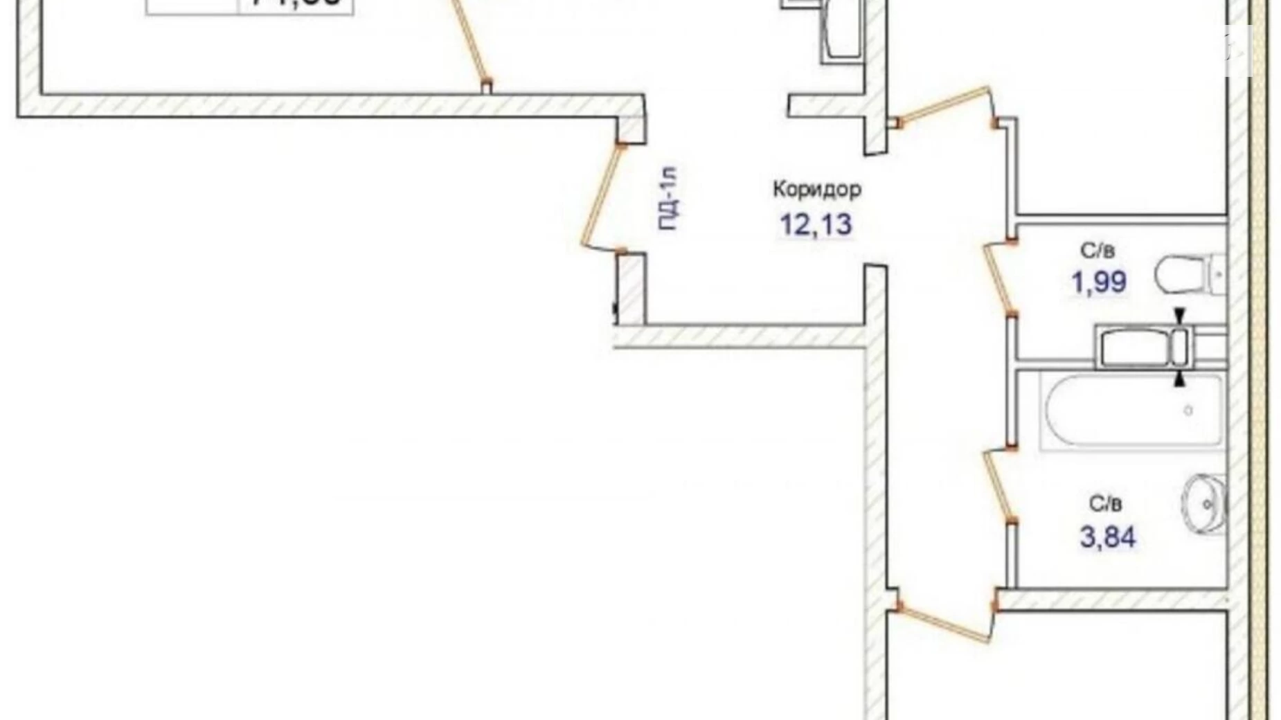 Продается 3-комнатная квартира 75 кв. м в Новоселках, ул. Пригородная, 26 - фото 4
