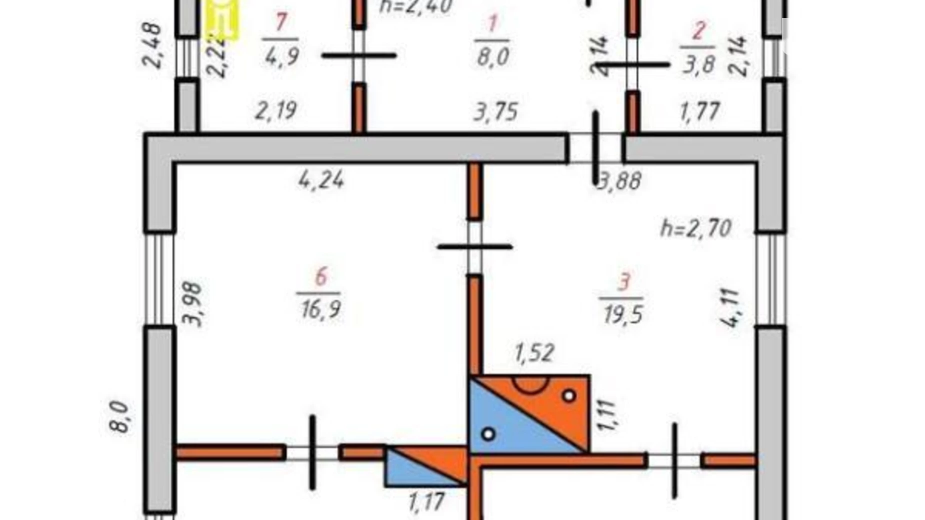 Продается одноэтажный дом 71.3 кв. м с террасой, цена: 25000 $ - фото 4