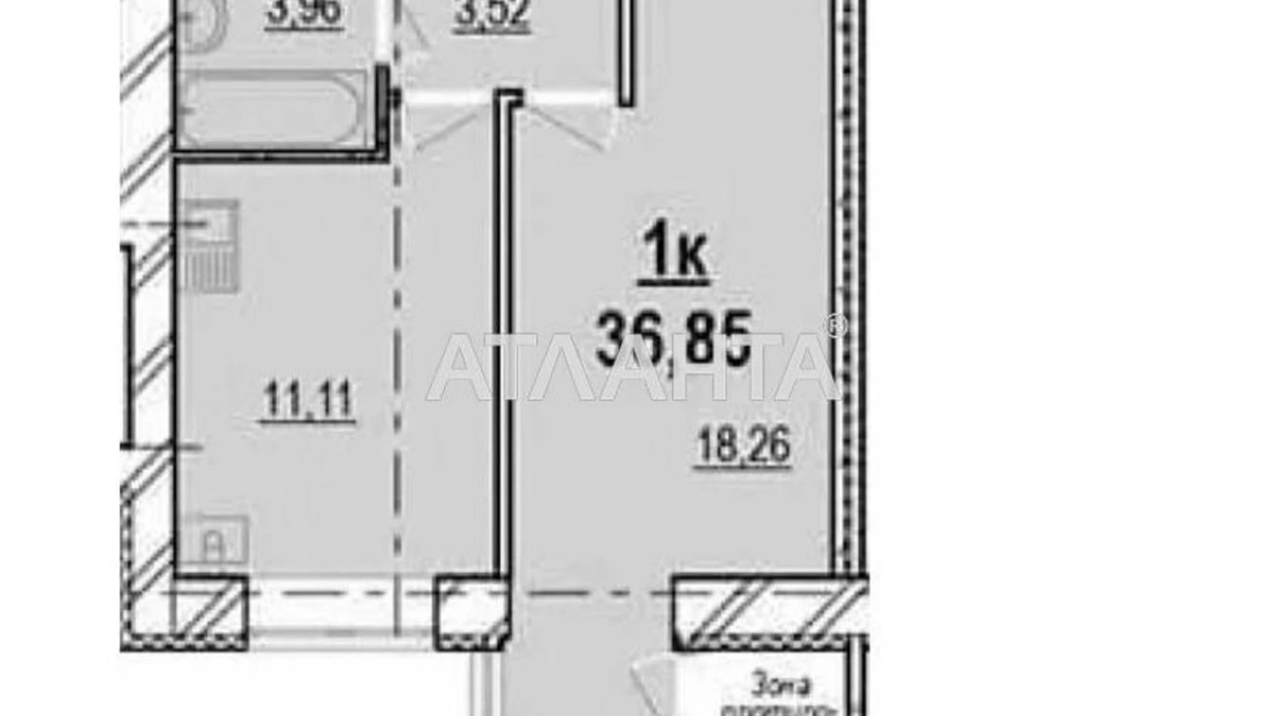 Продається 1-кімнатна квартира 37 кв. м у Вінниці, цена: 82000 $ - фото 4