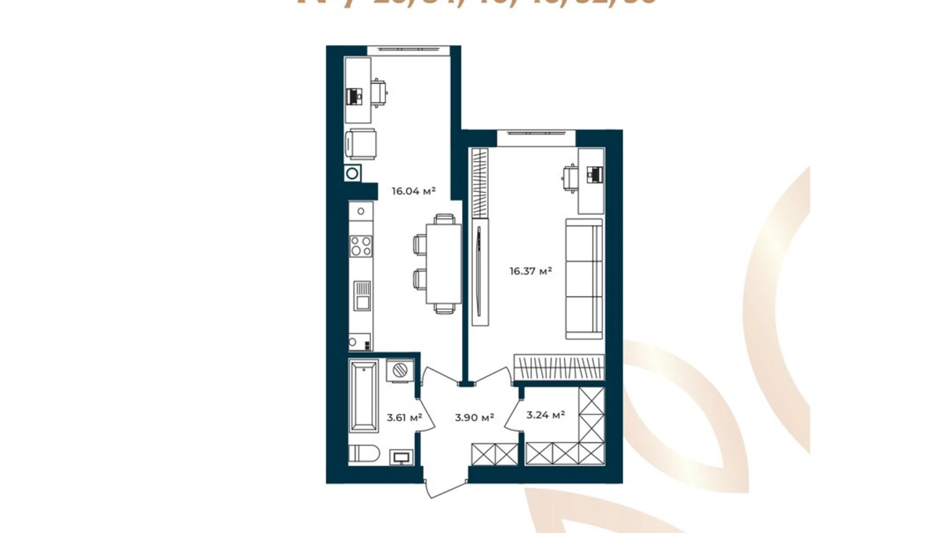 Продается 1-комнатная квартира 43.16 кв. м в Софиевской Борщаговке, ул. Свободы, 1С - фото 2
