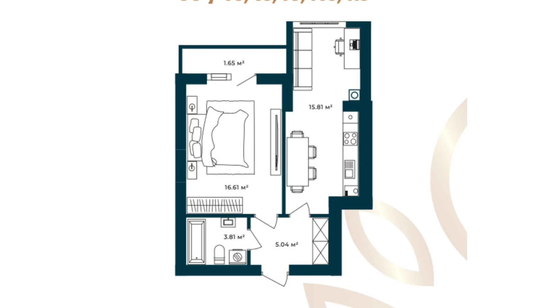 Продается 1-комнатная квартира 42.92 кв. м в Софиевской Борщаговке, ул. Свободы, 1С - фото 2