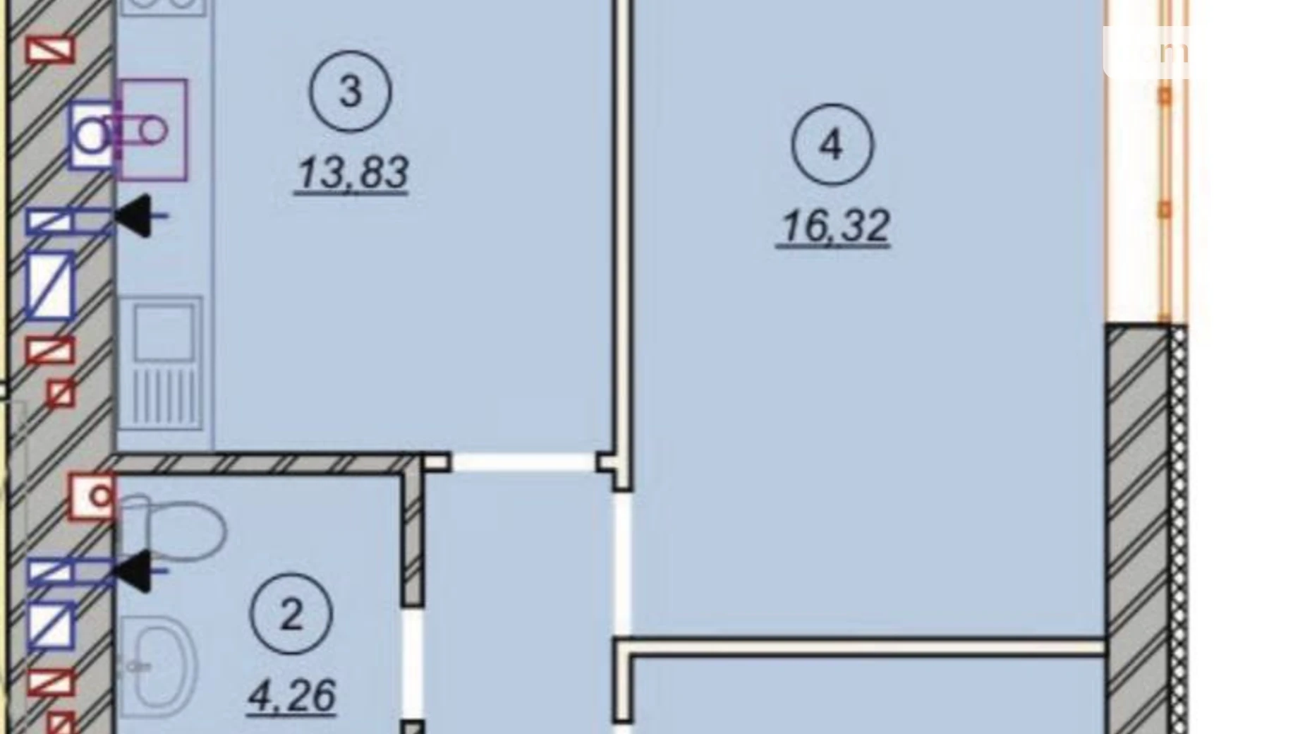 Продается 2-комнатная квартира 55.9 кв. м в Ирпене, ул. Соборная(ІІІ Интернационала), 2К/3 - фото 3