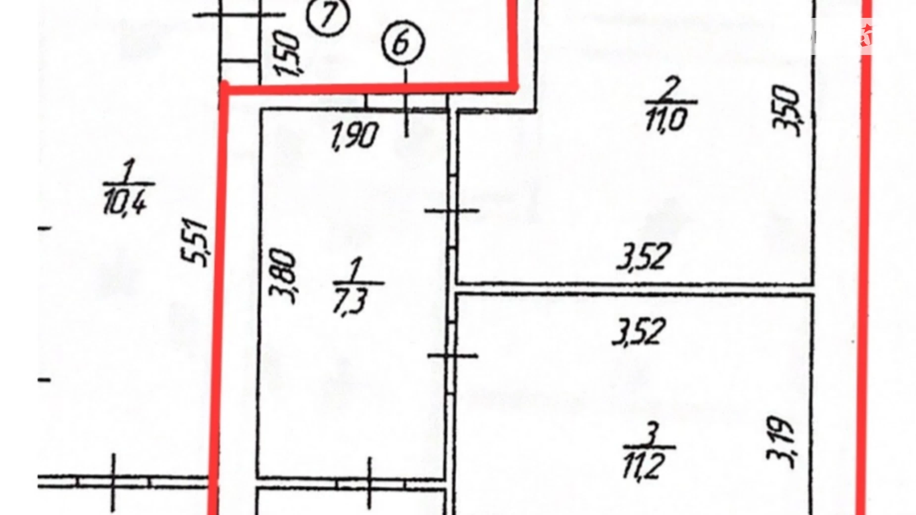 Продается 1-комнатная квартира 39.4 кв. м в, цена: 36500 $ - фото 4