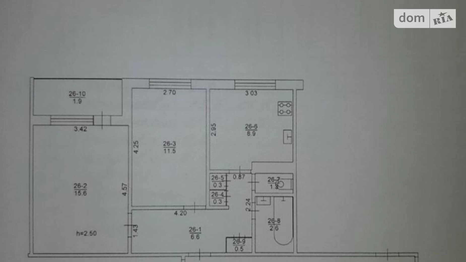 Продается 2-комнатная квартира 49.5 кв. м в Львове, ул. Сиховская - фото 4
