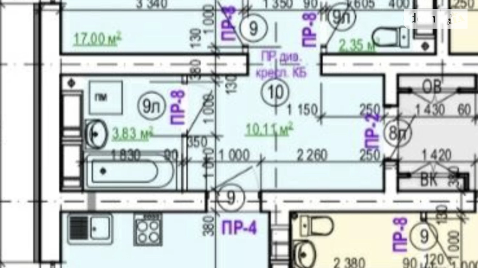 Продается 2-комнатная квартира 62 кв. м в Харькове, ул. Валентиновская, 49 - фото 2