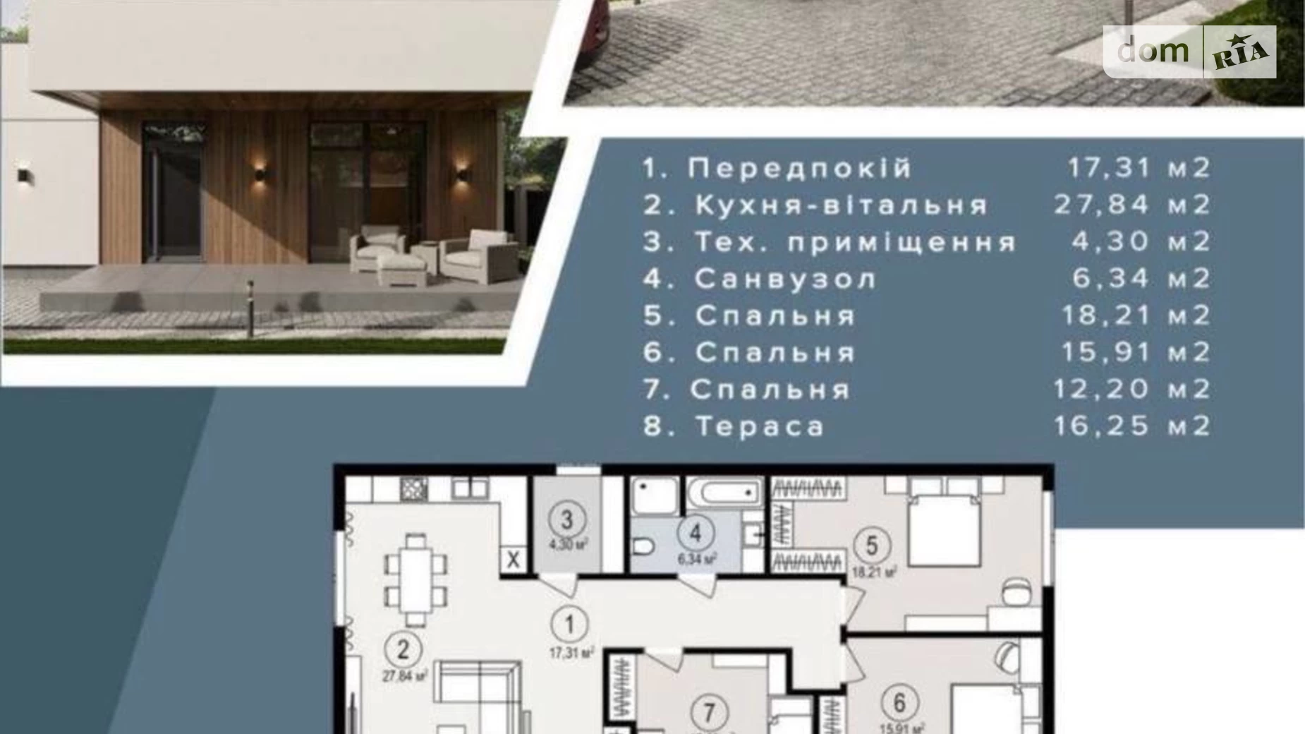 Продается одноэтажный дом 105 кв. м с балконом, цена: 130000 $ - фото 4