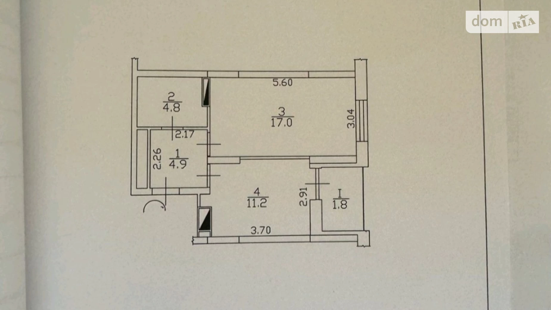 Продается 1-комнатная квартира 39.6 кв. м в Киеве, цена: 45000 $ - фото 2
