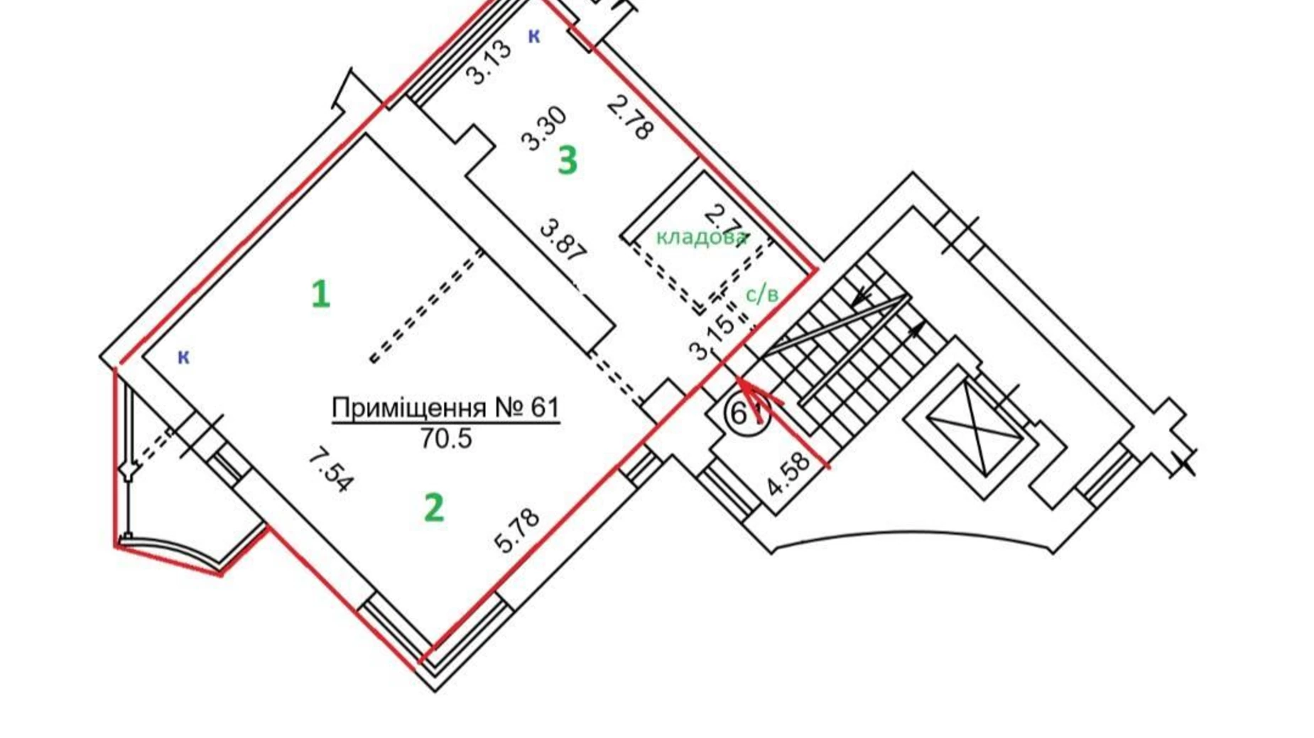 Сдается в аренду офис 71 кв. м в бизнес-центре, цена: 710 $ - фото 5