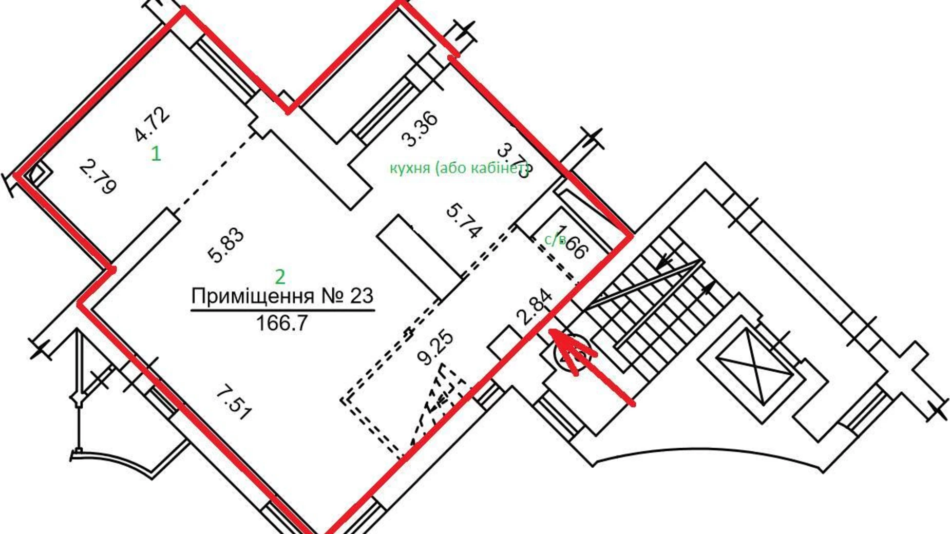 Сдается в аренду офис 167 кв. м в бизнес-центре, цена: 1670 $ - фото 3